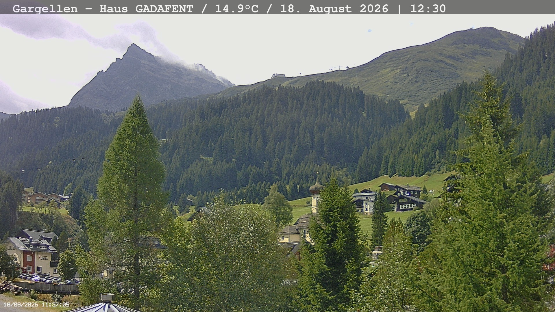 Archiv Foto Webcam Gargellen - Schafberg