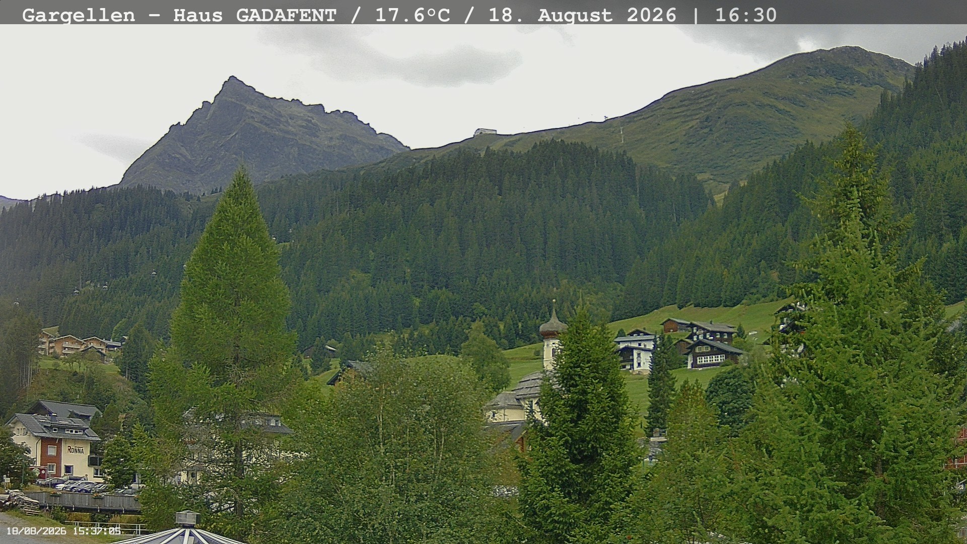 Archived image Webcam Schafberg Gargellen