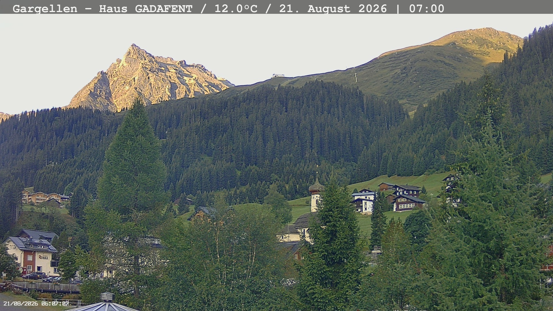 Archiv Foto Webcam Gargellen - Schafberg