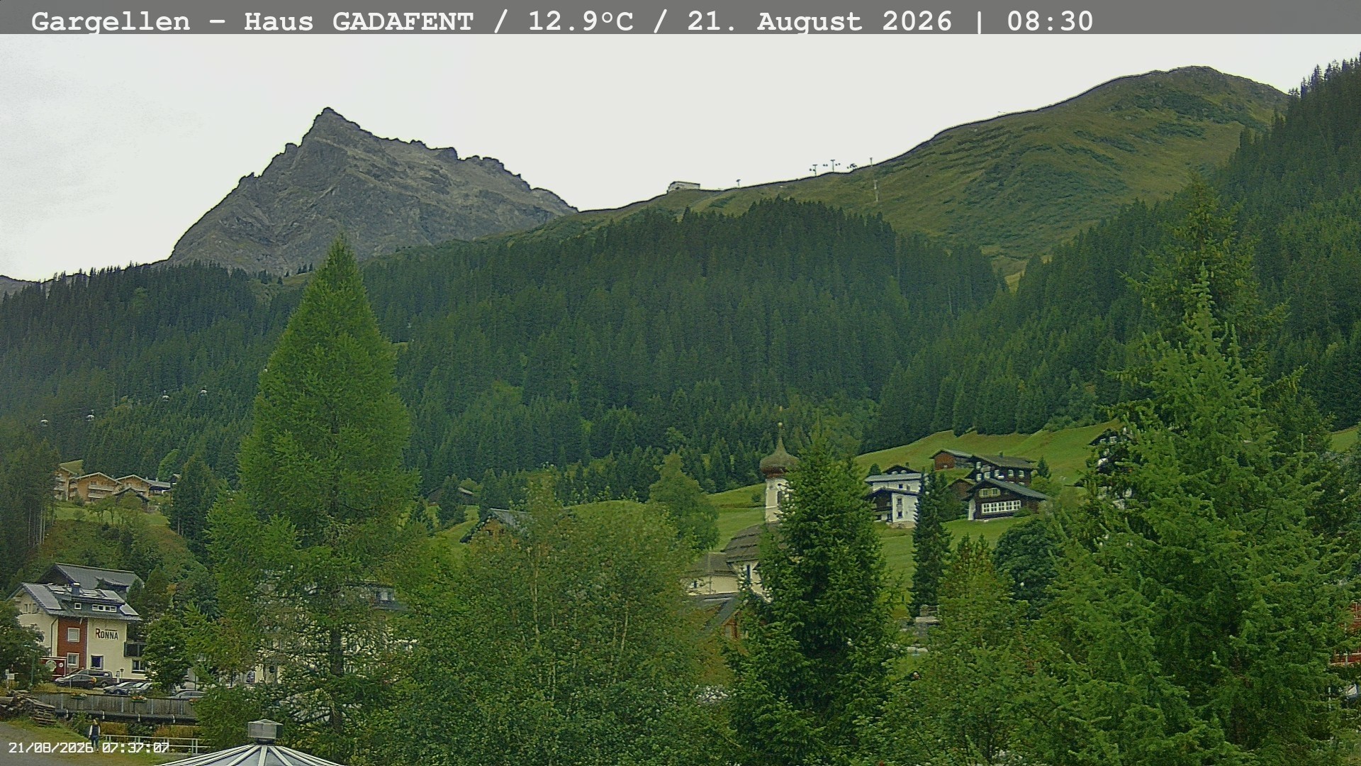 Archiv Foto Webcam Gargellen - Schafberg