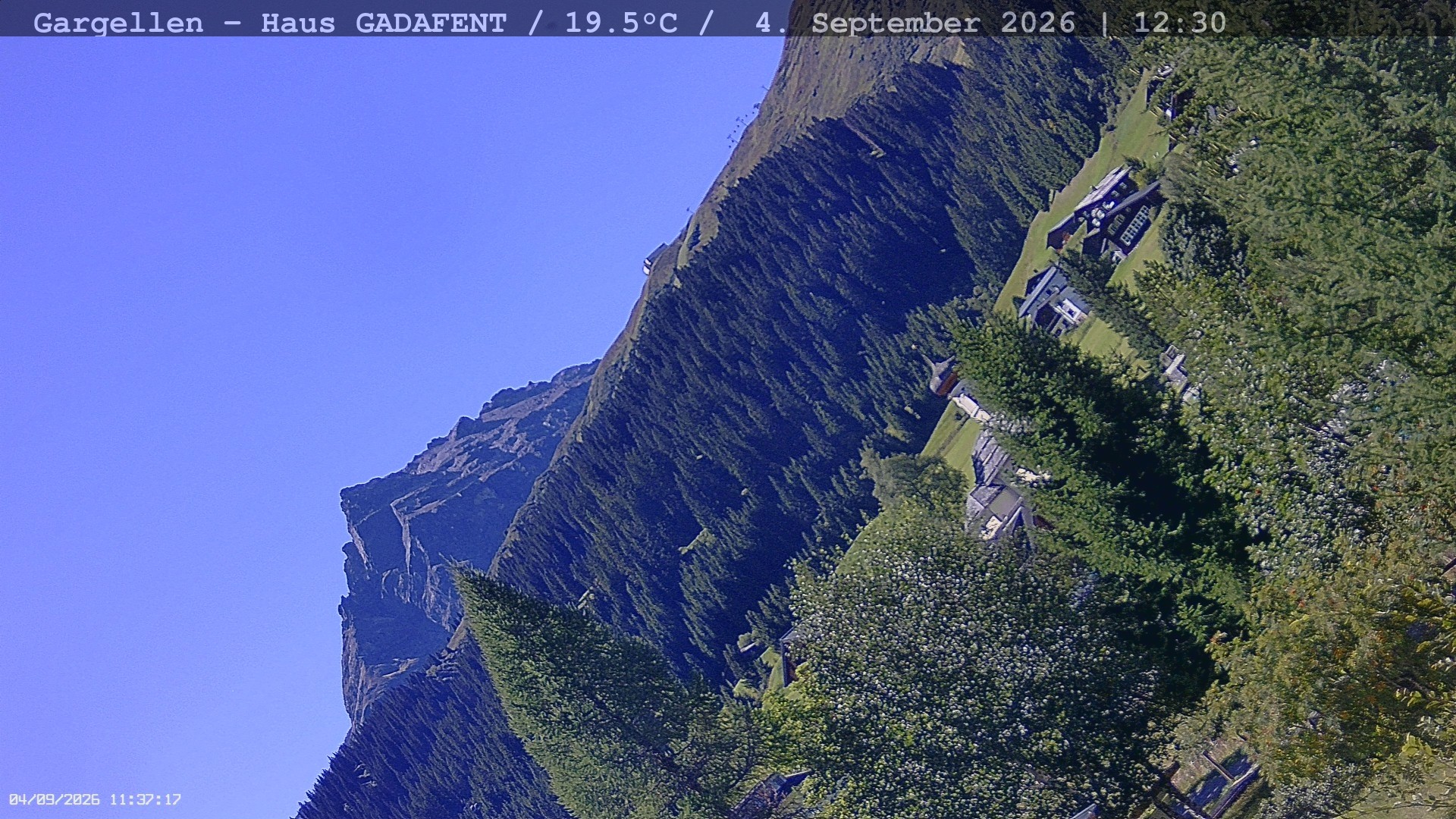 Archiv Foto Webcam Gargellen - Schafberg