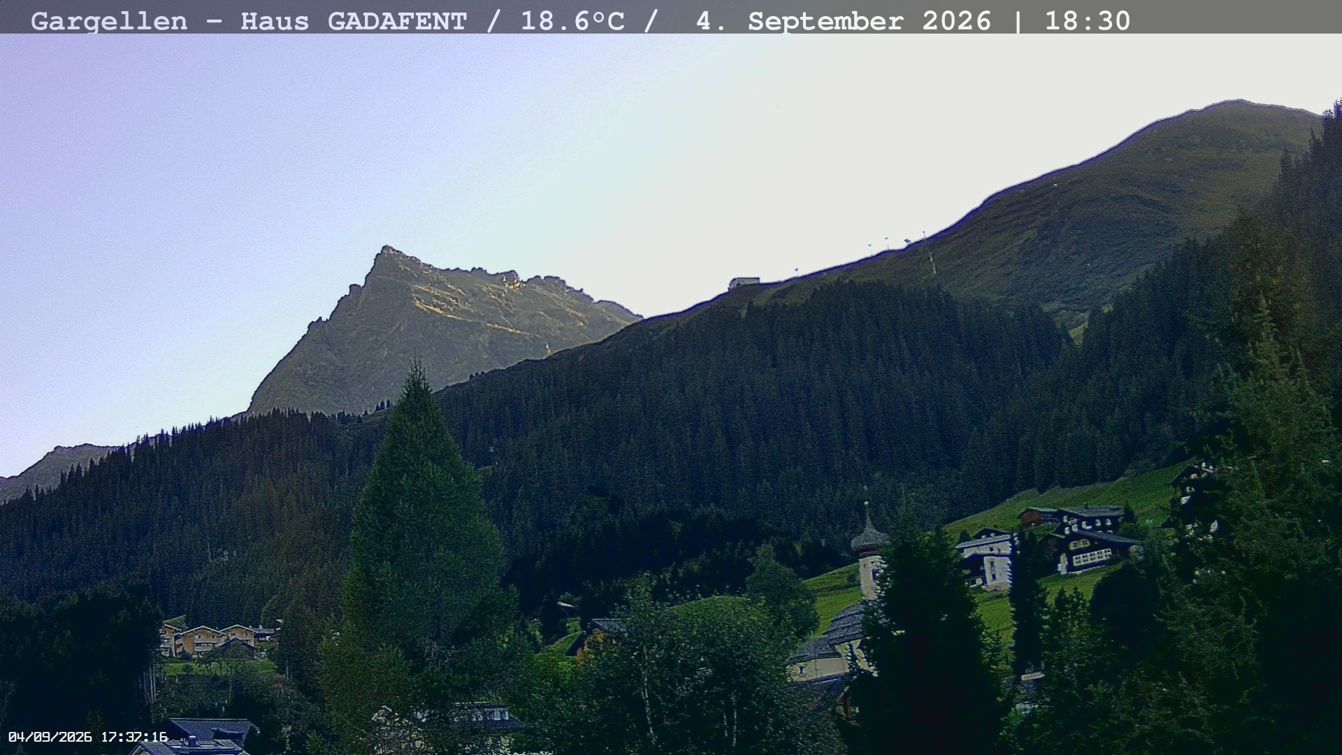 Archiv Foto Webcam Gargellen - Schafberg