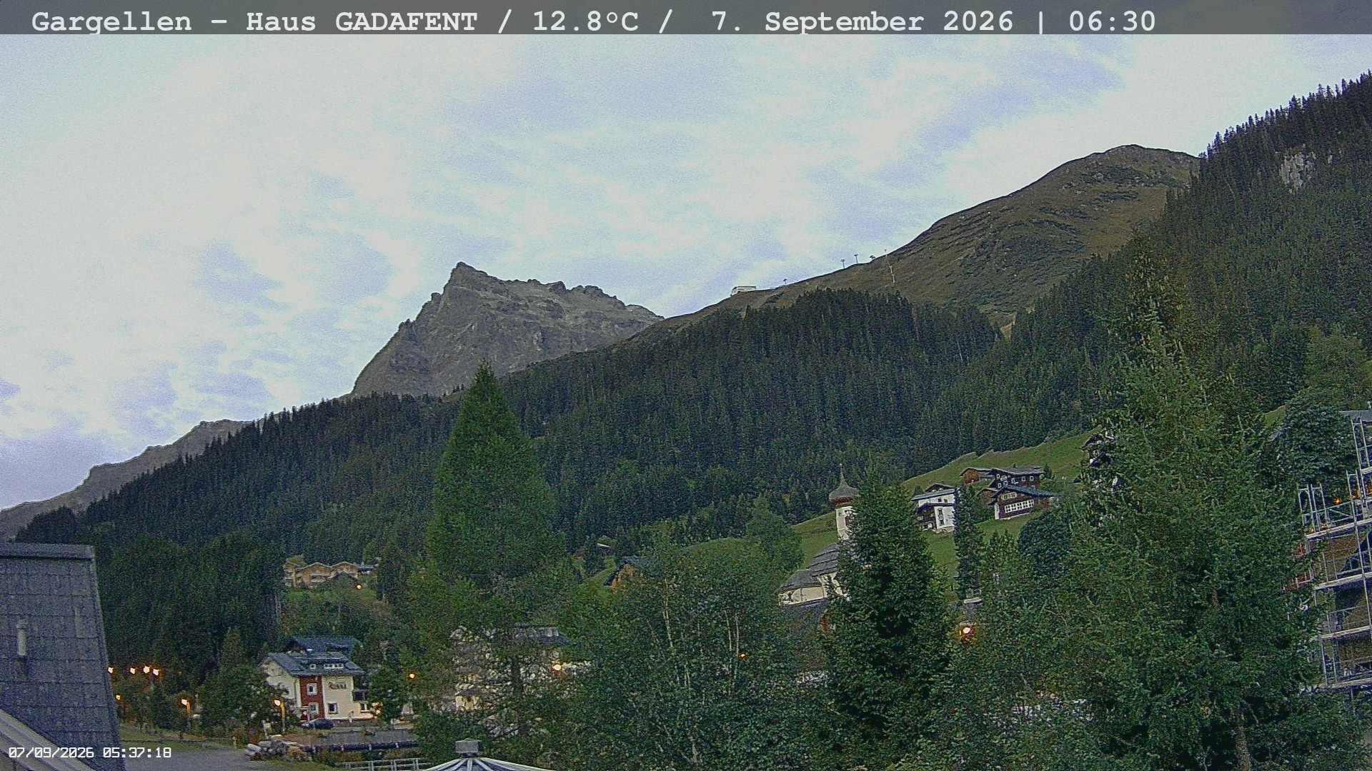 Archiv Foto Webcam Gargellen - Schafberg