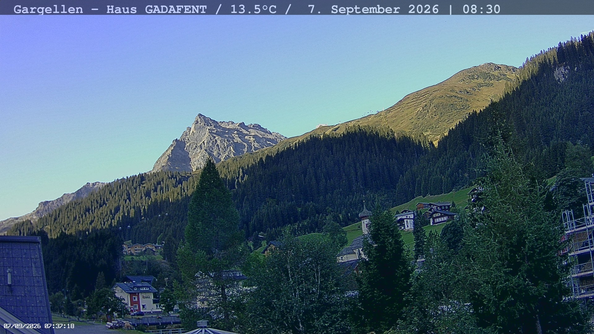Archiv Foto Webcam Gargellen - Schafberg