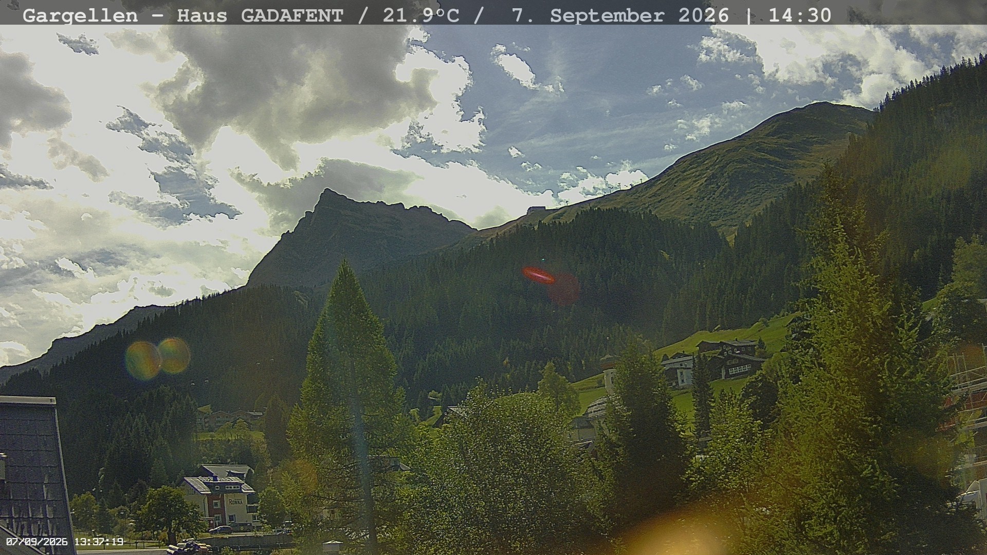 Archiv Foto Webcam Gargellen - Schafberg