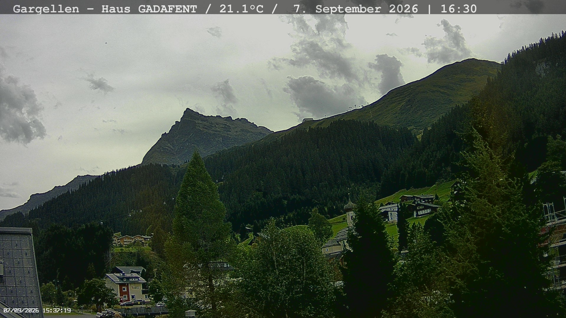 Archiv Foto Webcam Gargellen - Schafberg