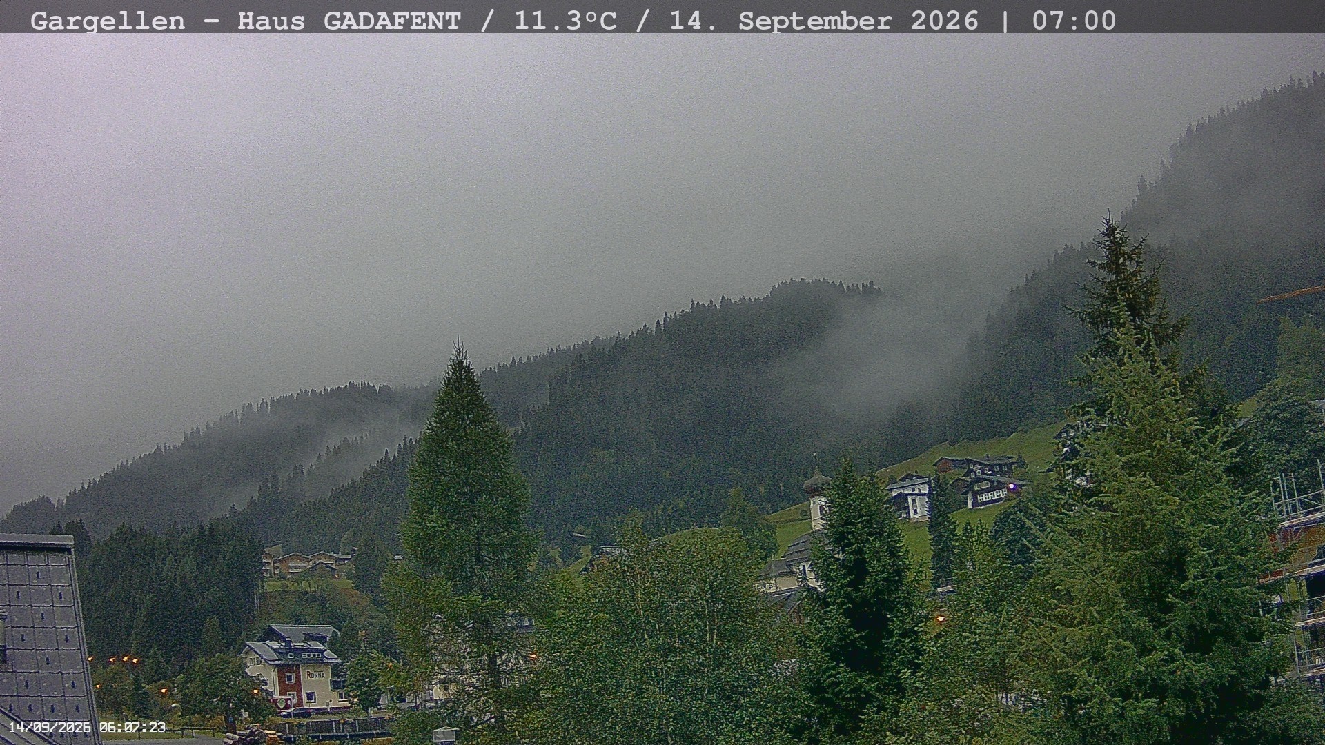 Archiv Foto Webcam Gargellen - Schafberg