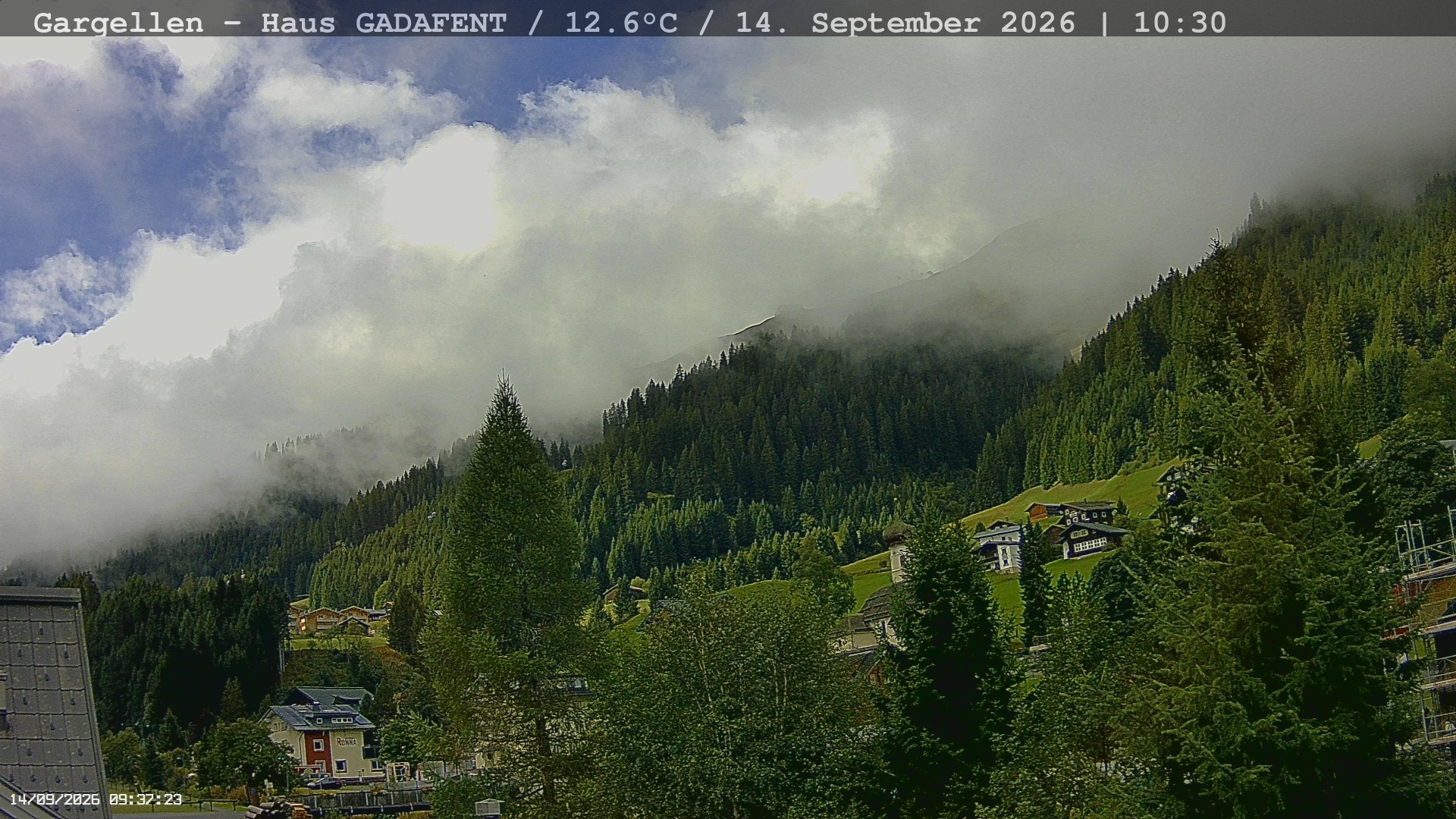 Archiv Foto Webcam Gargellen - Schafberg