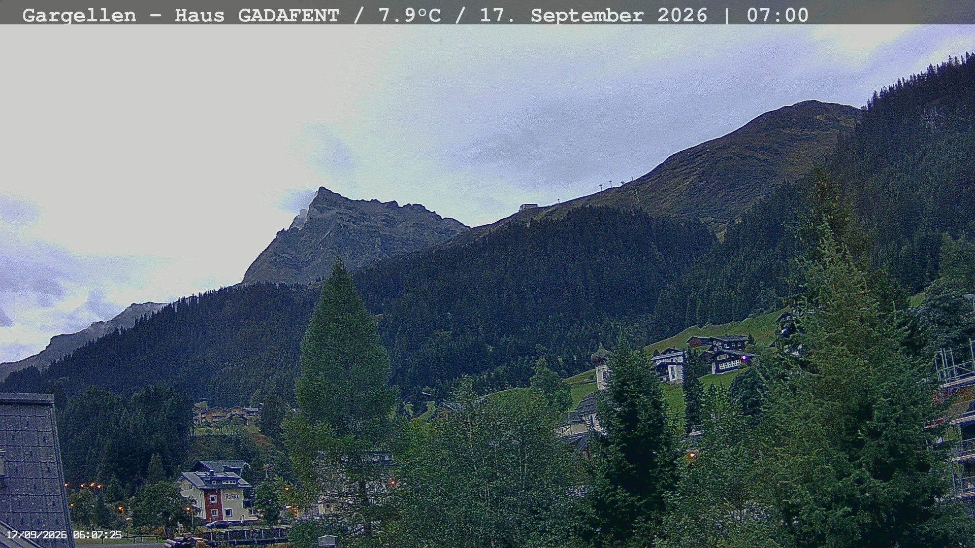 Archiv Foto Webcam Gargellen - Schafberg