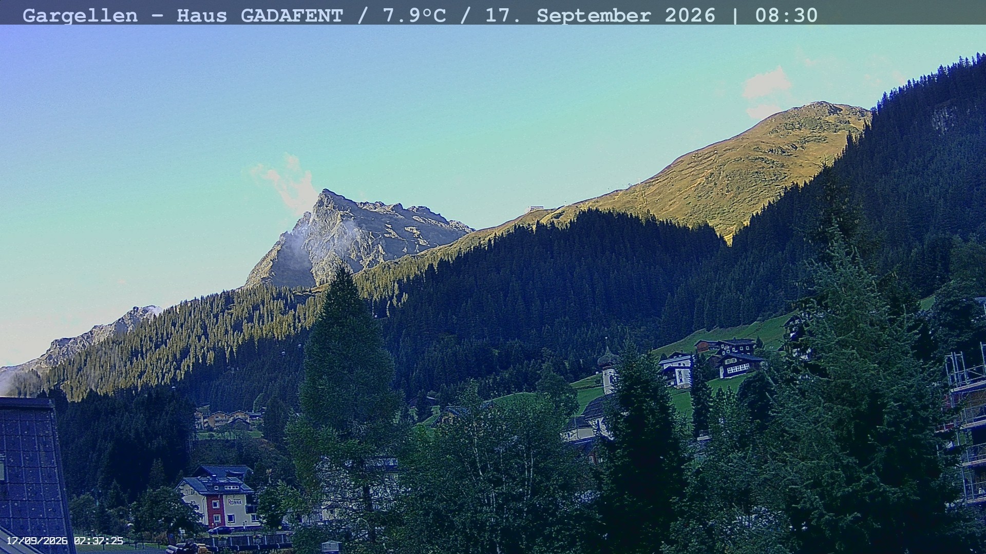 Archiv Foto Webcam Gargellen - Schafberg