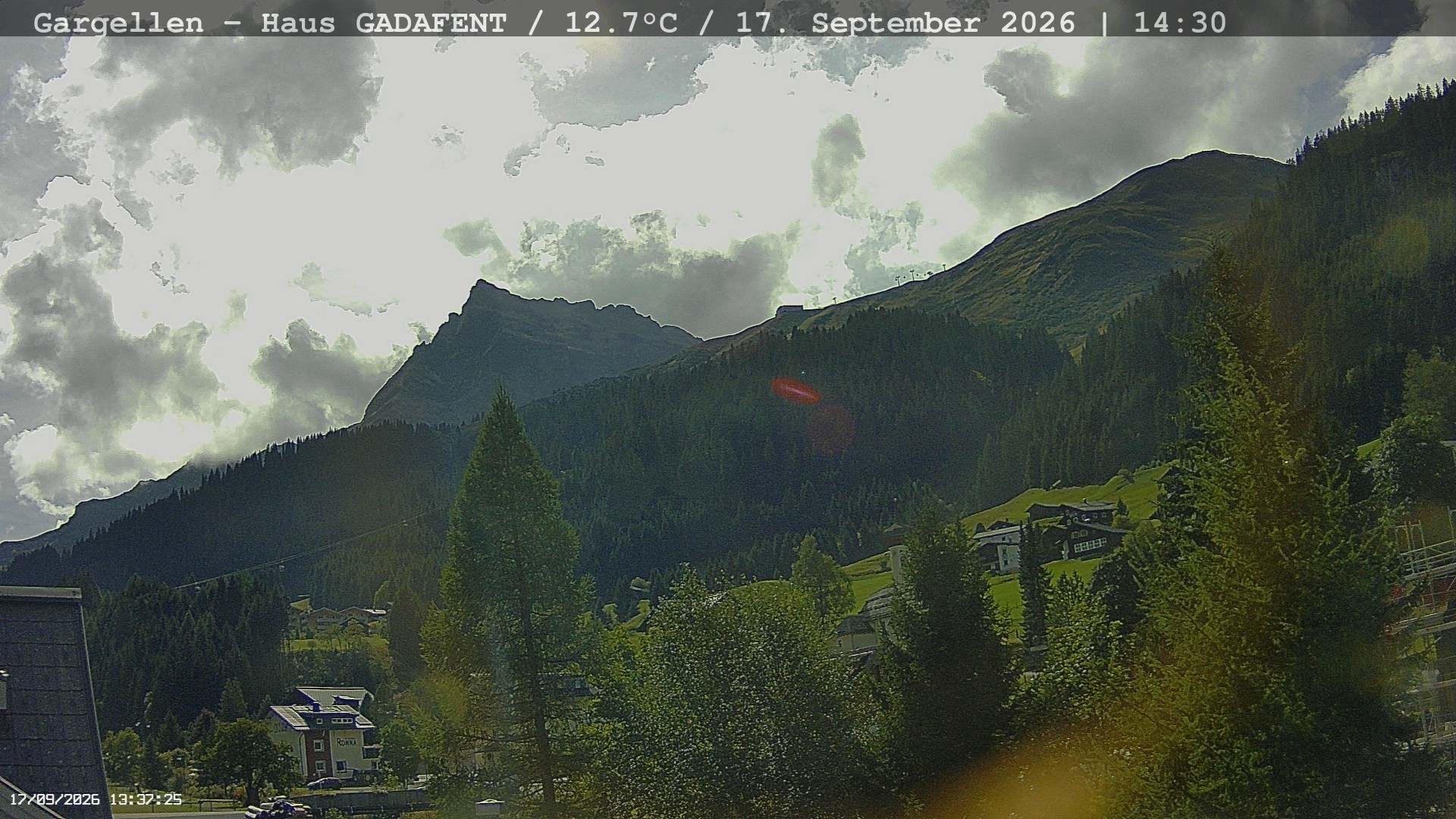 Archiv Foto Webcam Gargellen - Schafberg