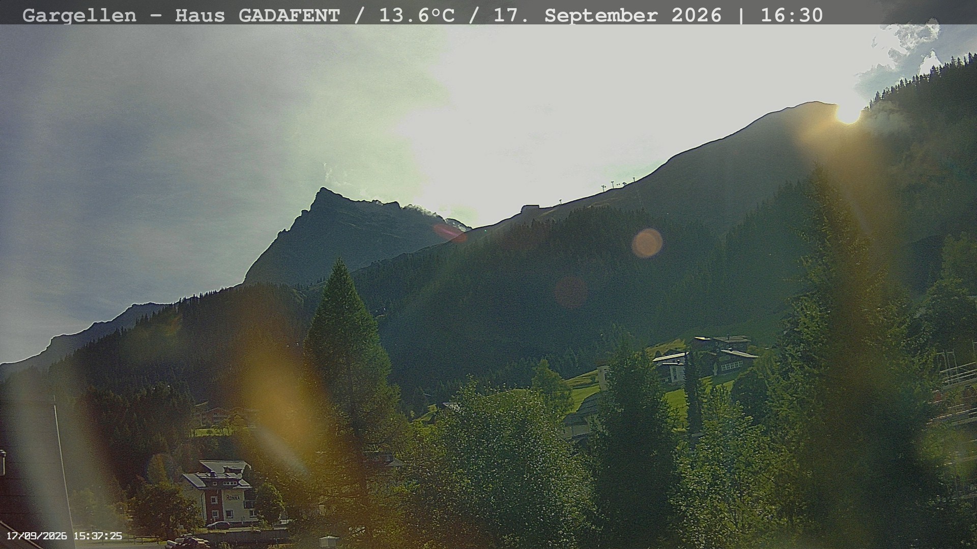 Archiv Foto Webcam Gargellen - Schafberg