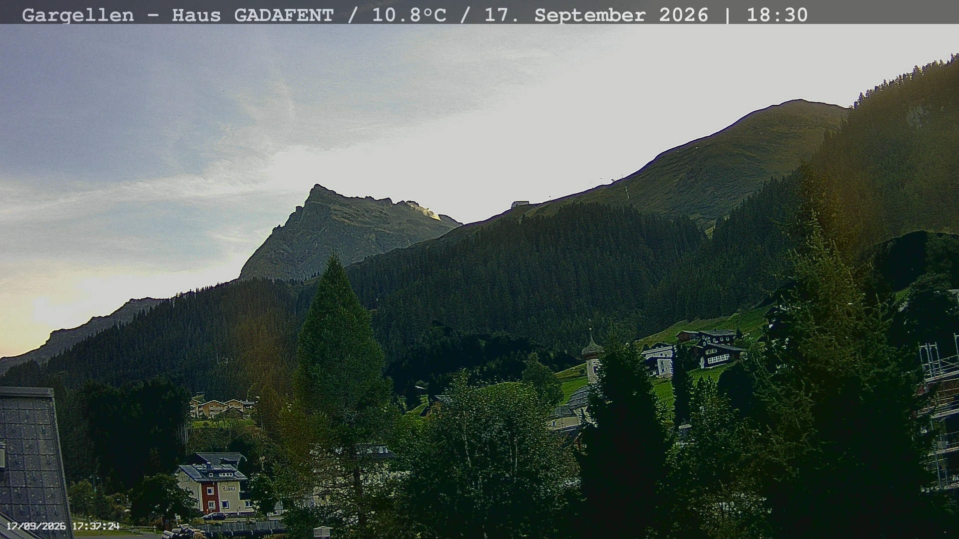 Archiv Foto Webcam Gargellen - Schafberg