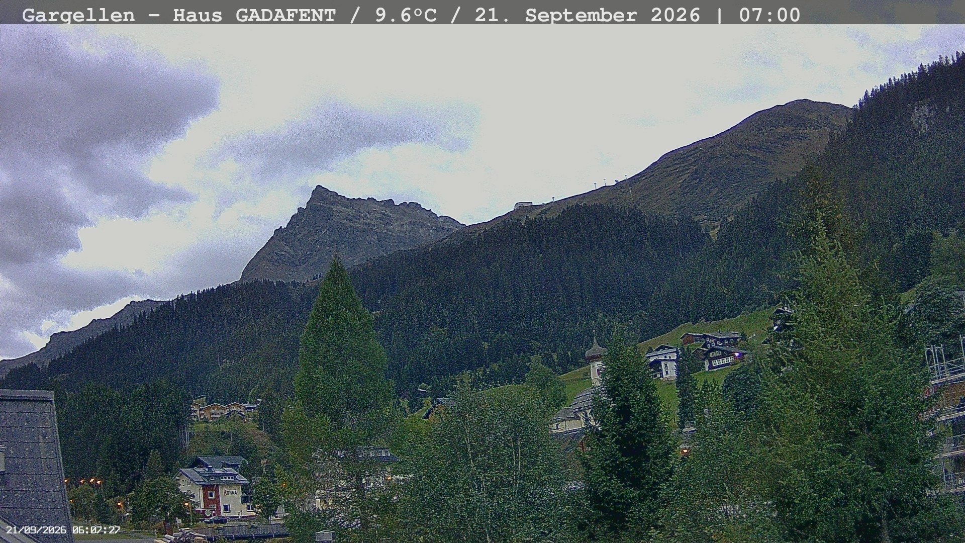 Archiv Foto Webcam Gargellen - Schafberg