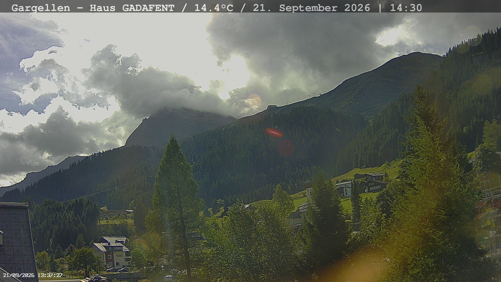 Archiv Foto Webcam Gargellen - Schafberg