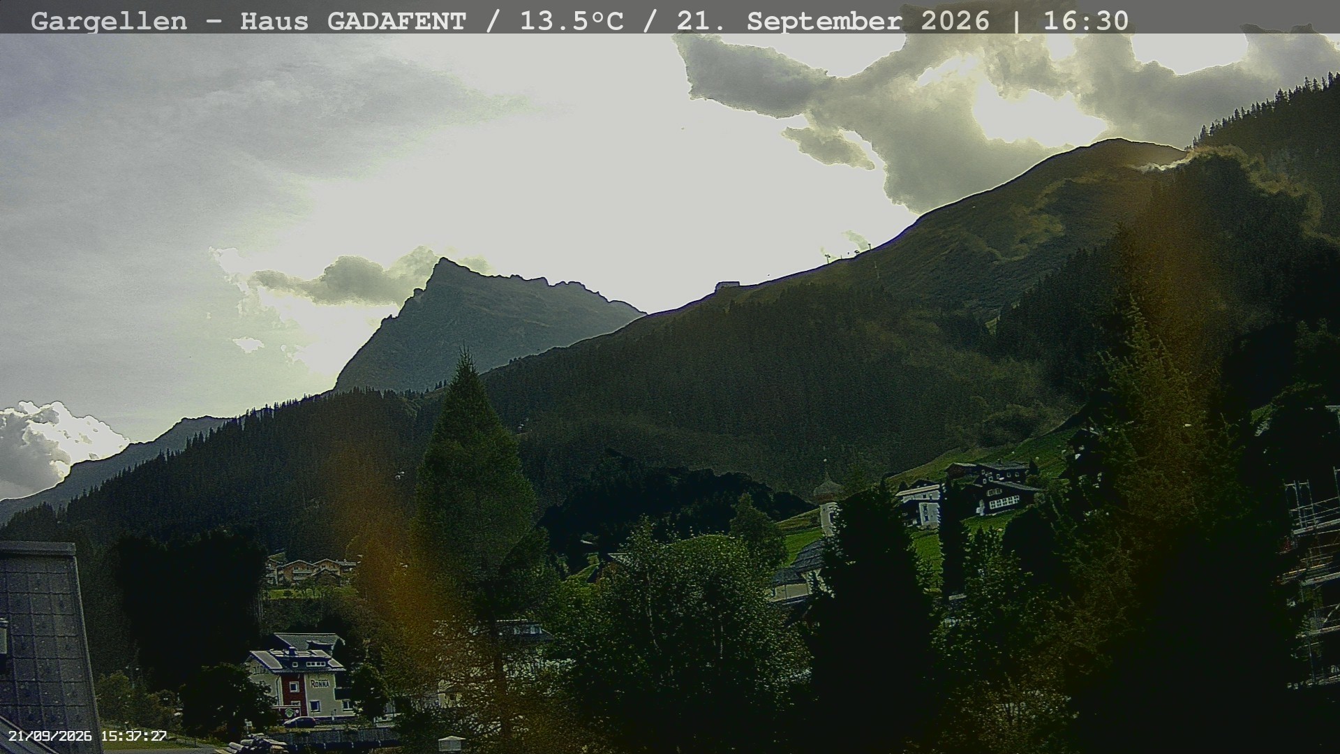 Archiv Foto Webcam Gargellen - Schafberg