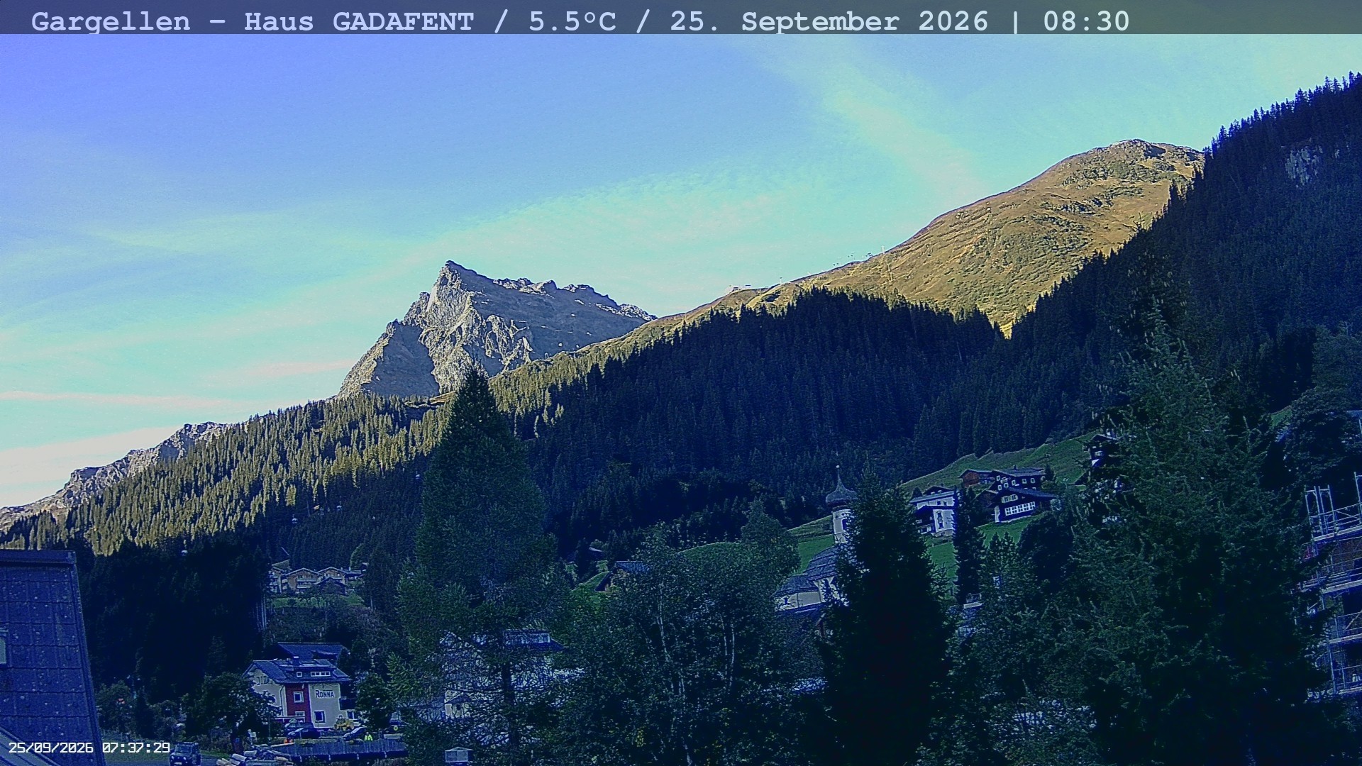 Archived image Webcam Schafberg Gargellen