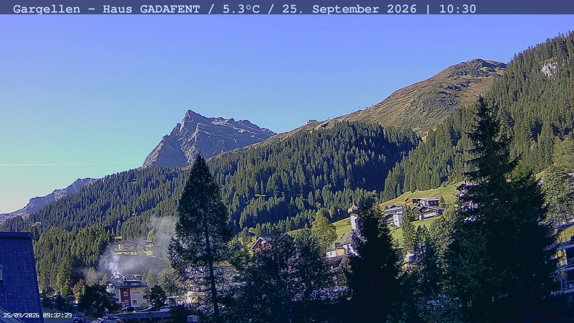 Archived image Webcam Schafberg Gargellen
