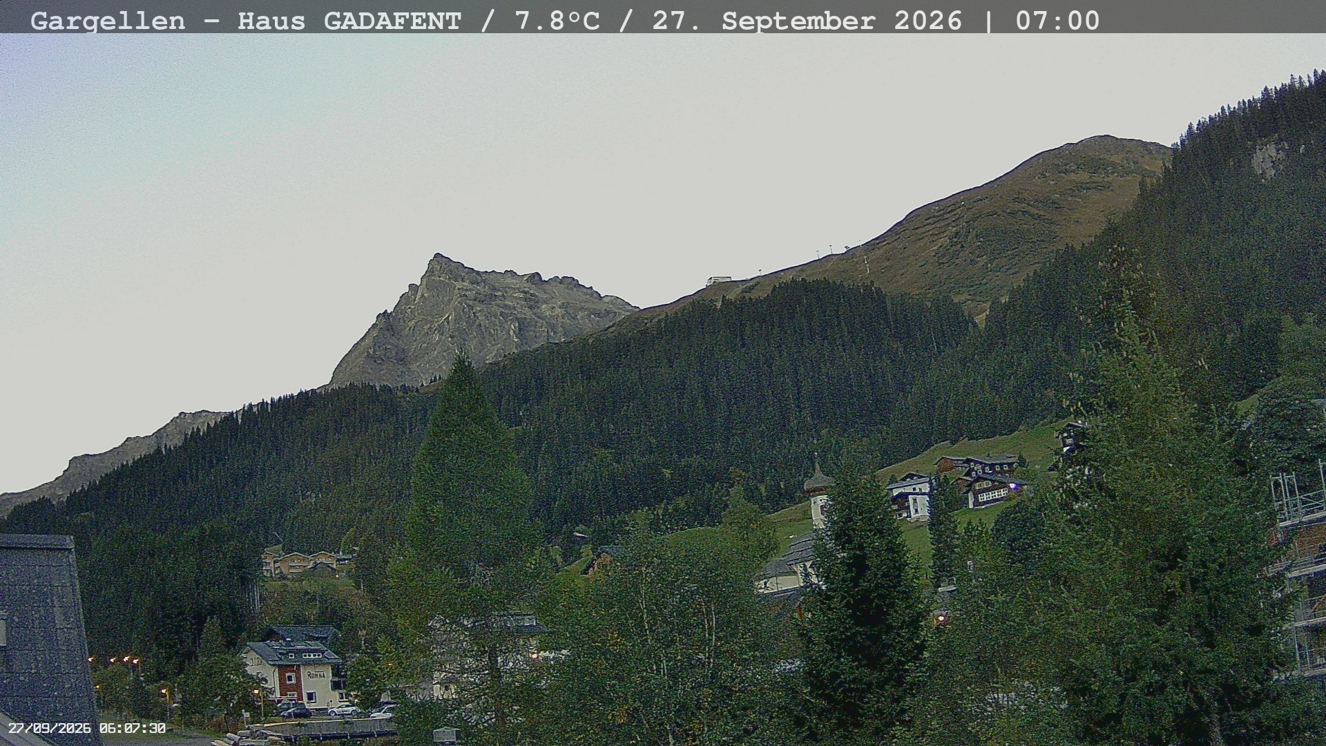 Archiv Foto Webcam Gargellen - Schafberg