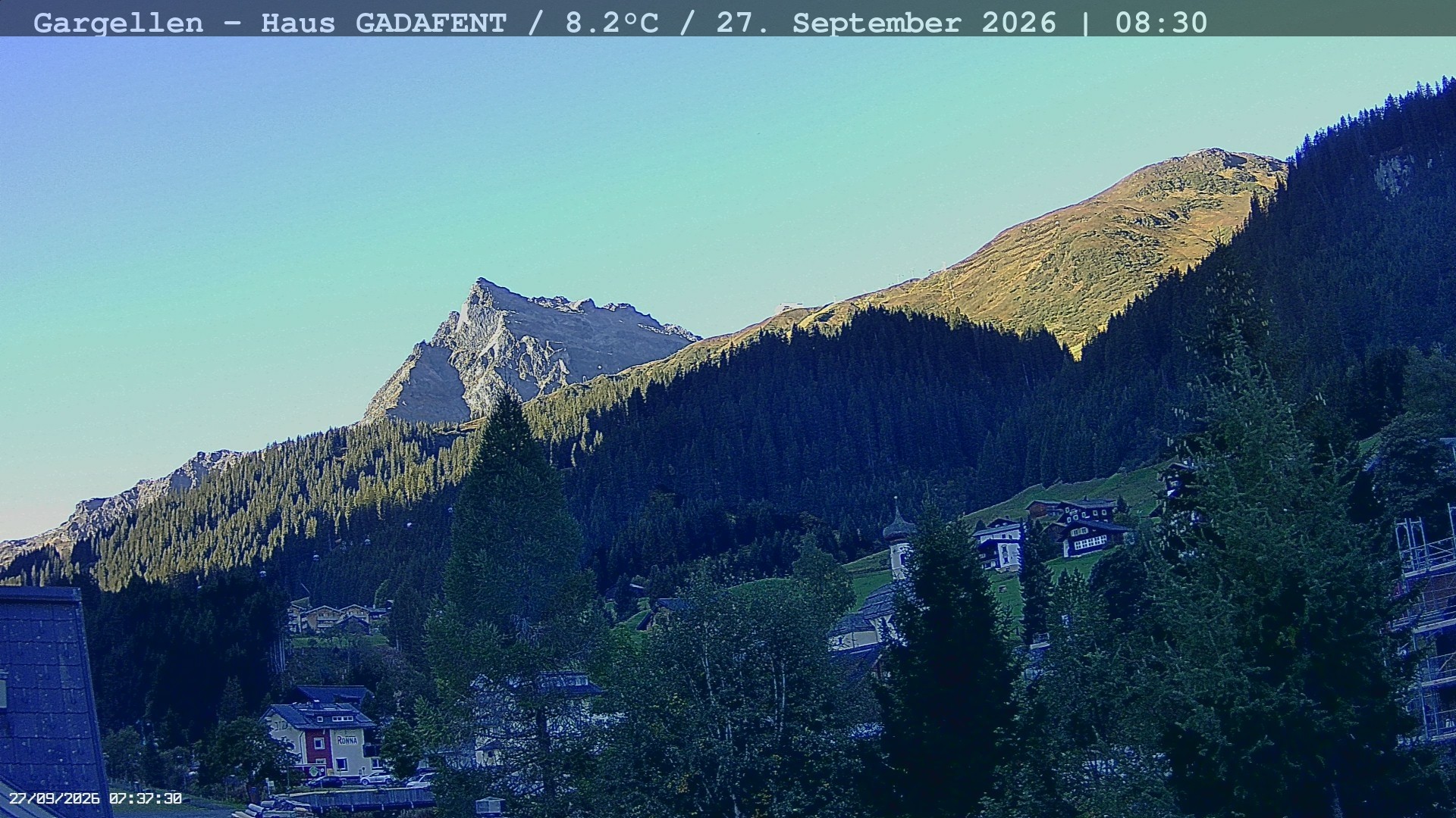 Archiv Foto Webcam Gargellen - Schafberg