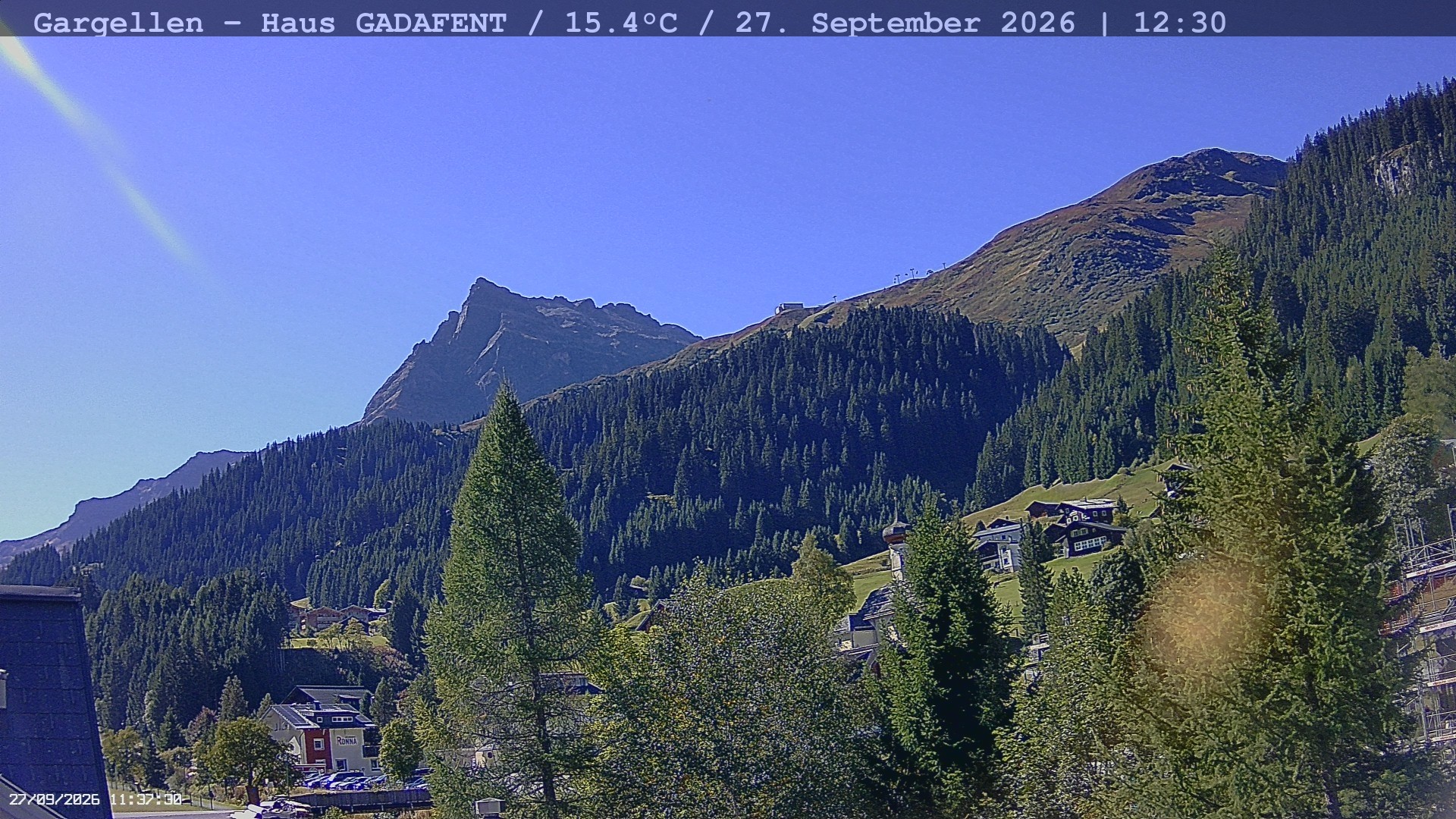 Archiv Foto Webcam Gargellen - Schafberg