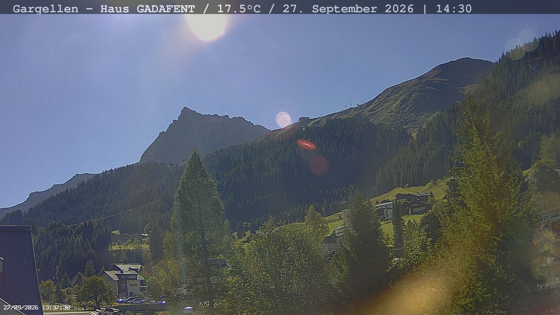 Archiv Foto Webcam Gargellen - Schafberg