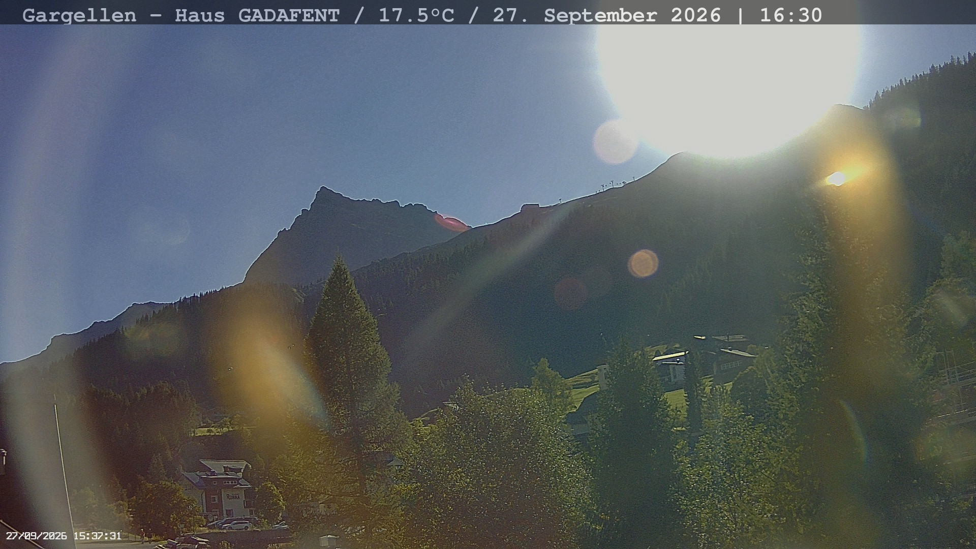 Archiv Foto Webcam Gargellen - Schafberg