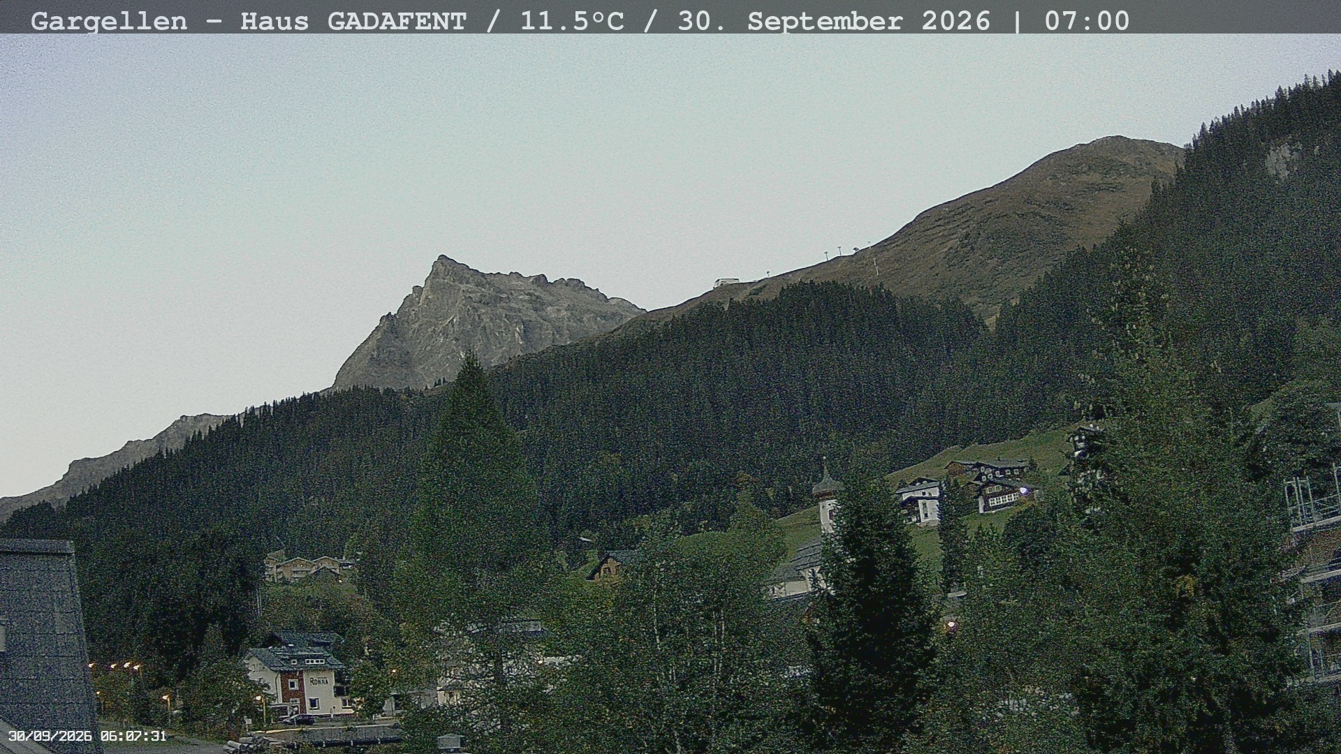 Archived image Webcam Schafberg Gargellen