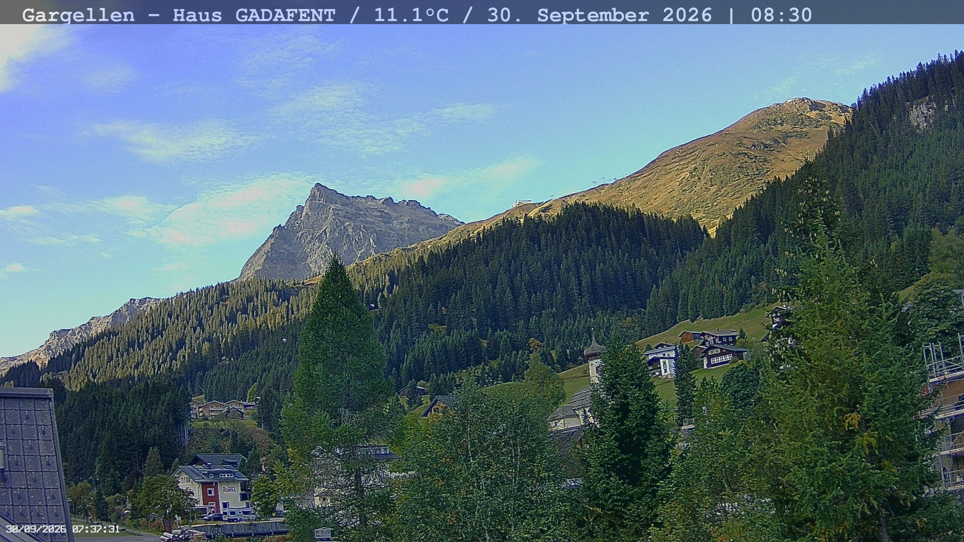 Archived image Webcam Schafberg Gargellen