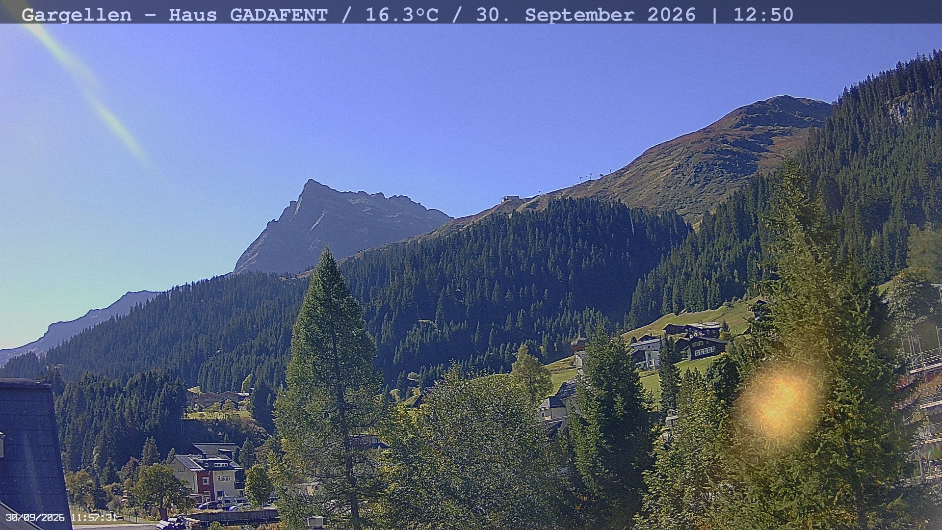 Archiv Foto Webcam Gargellen - Schafberg