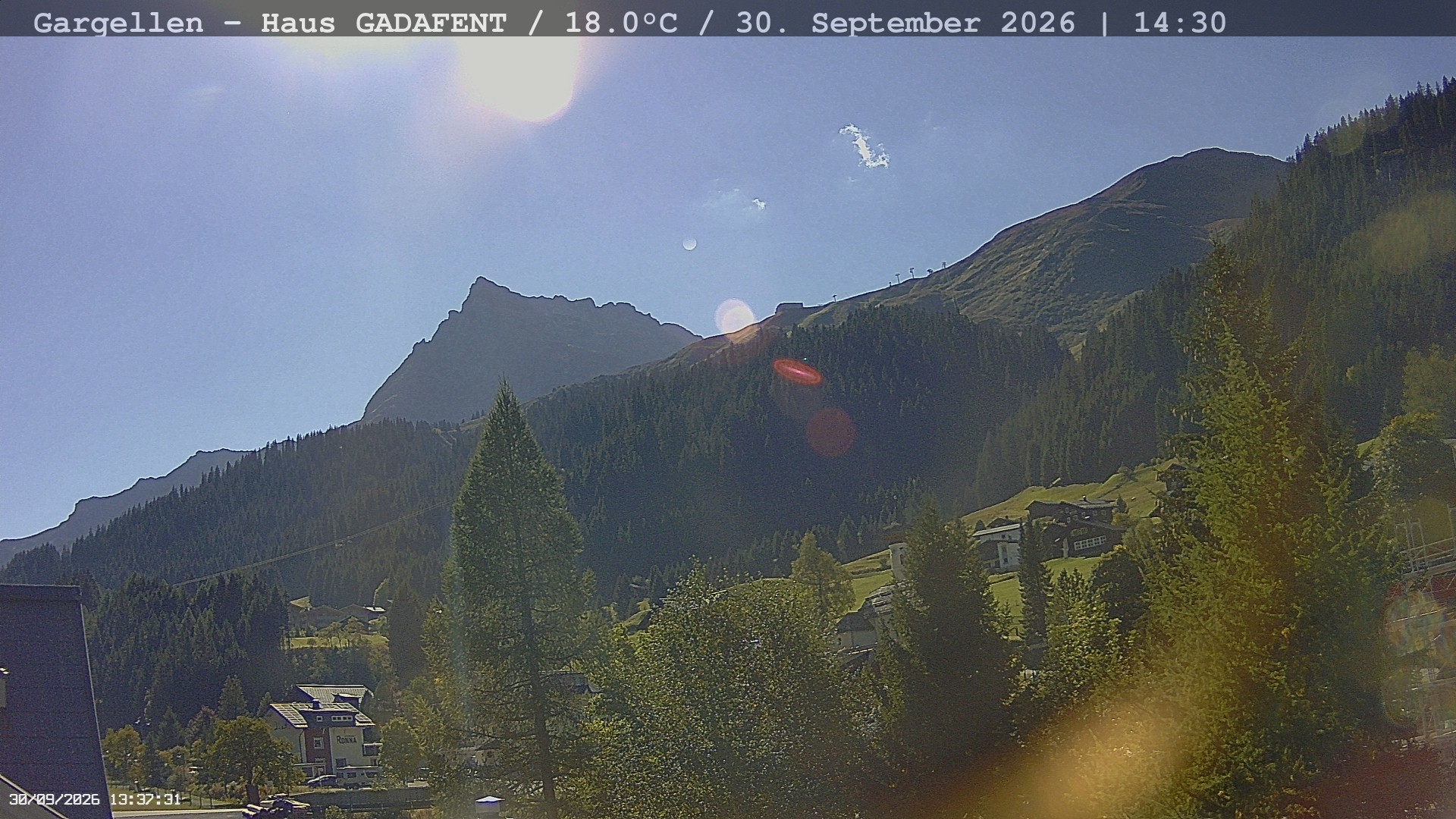 Archiv Foto Webcam Gargellen - Schafberg