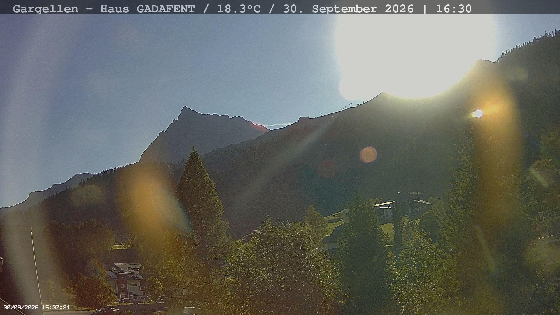 Archiv Foto Webcam Gargellen - Schafberg