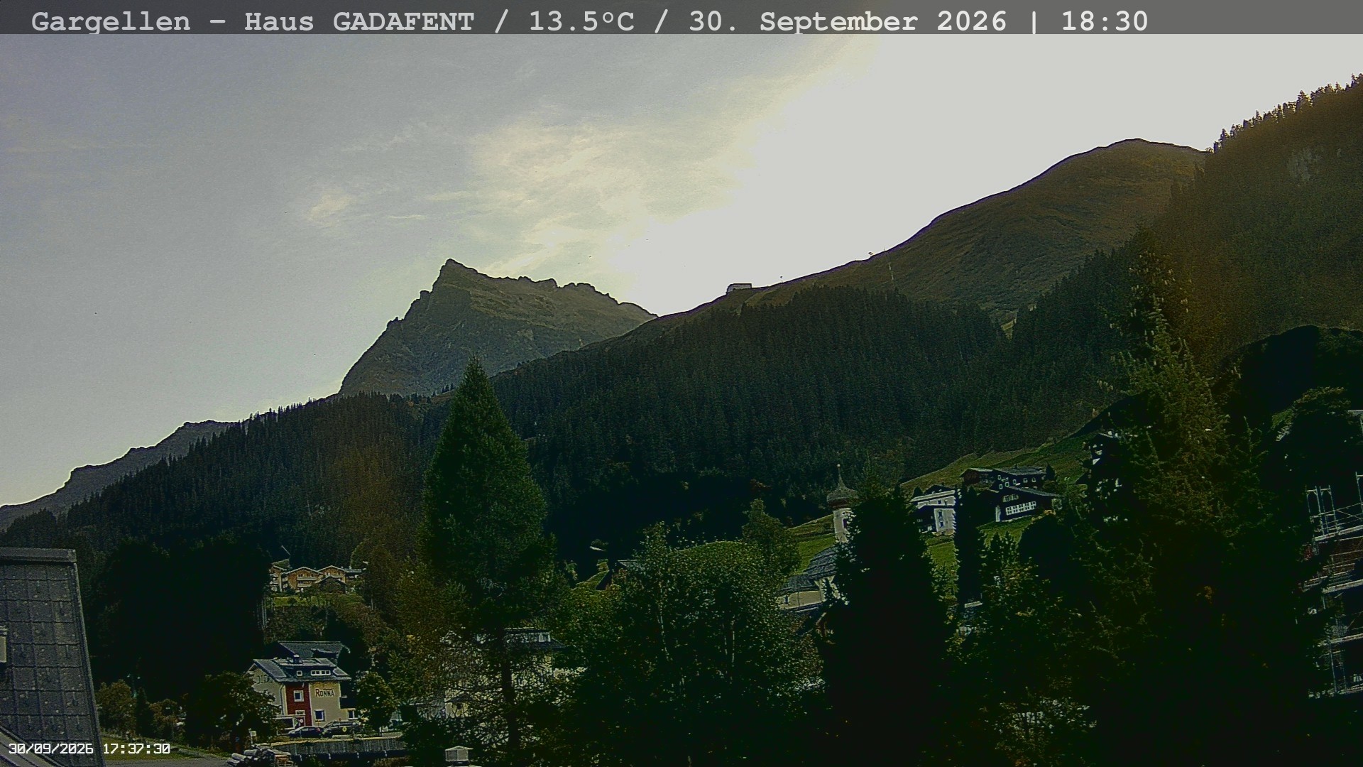 Archiv Foto Webcam Gargellen - Schafberg