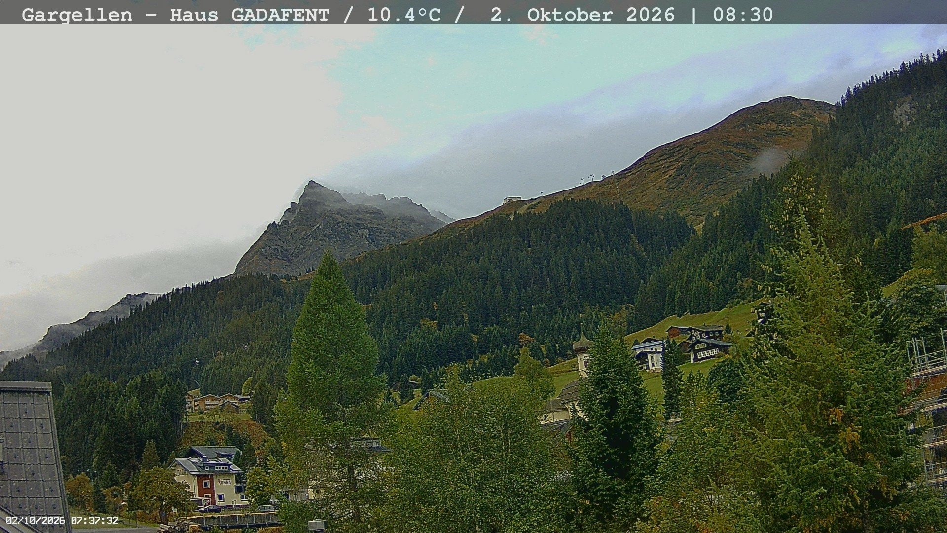 Archived image Webcam Schafberg Gargellen