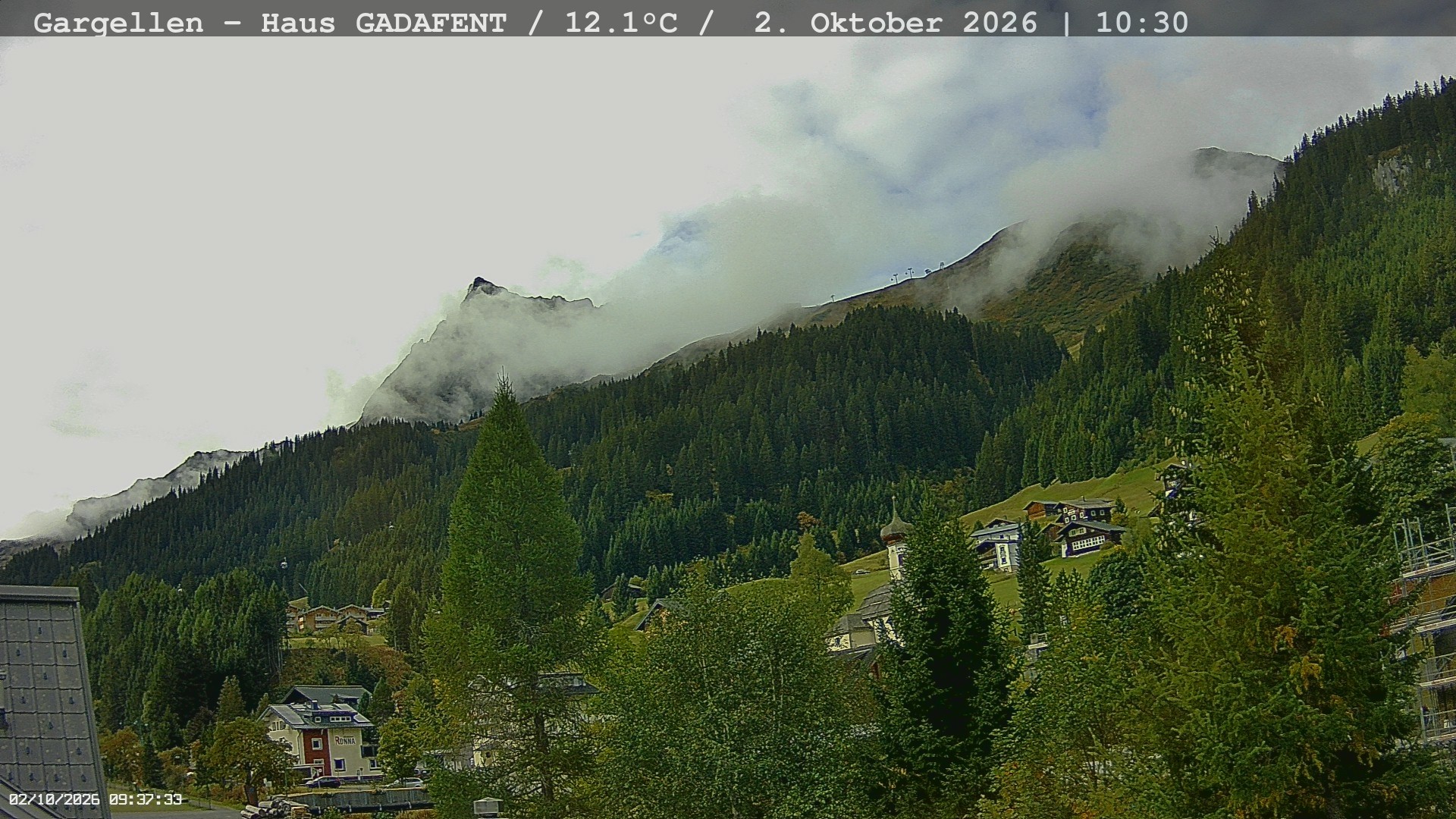 Archived image Webcam Schafberg Gargellen