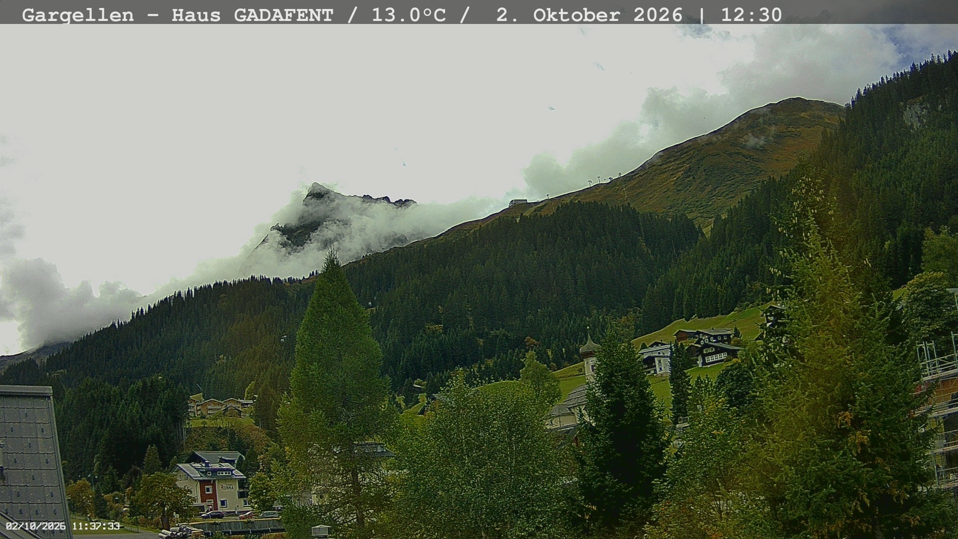 Archived image Webcam Schafberg Gargellen