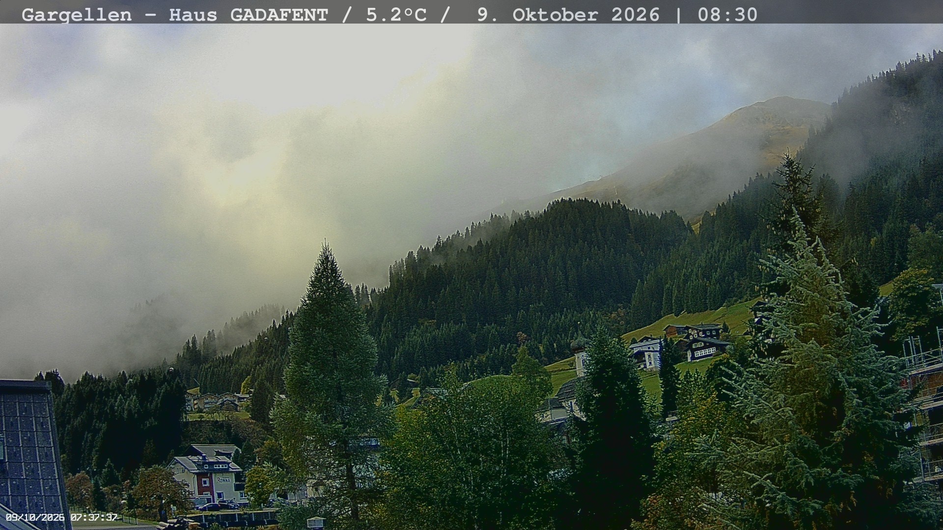 Archiv Foto Webcam Gargellen - Schafberg