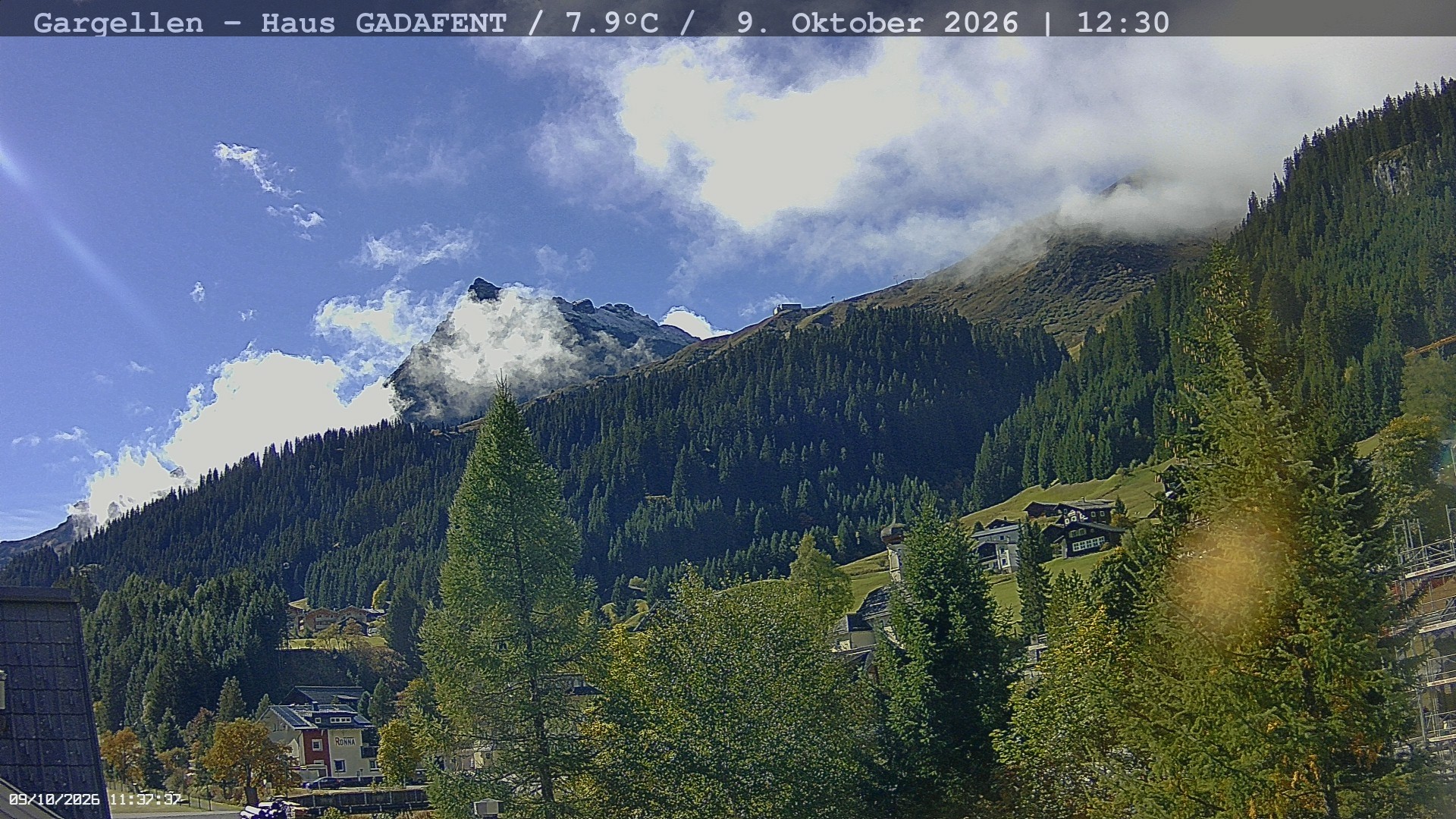 Archiv Foto Webcam Gargellen - Schafberg