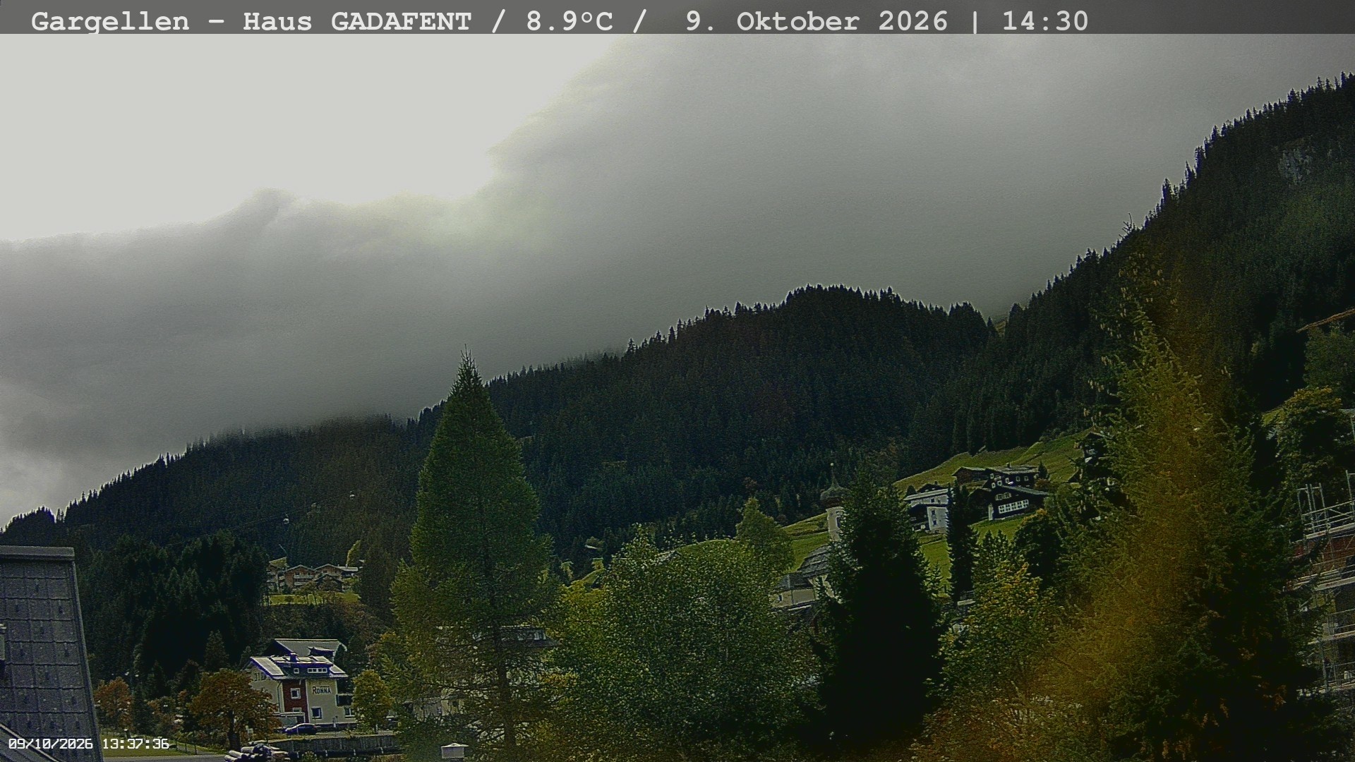 Archiv Foto Webcam Gargellen - Schafberg