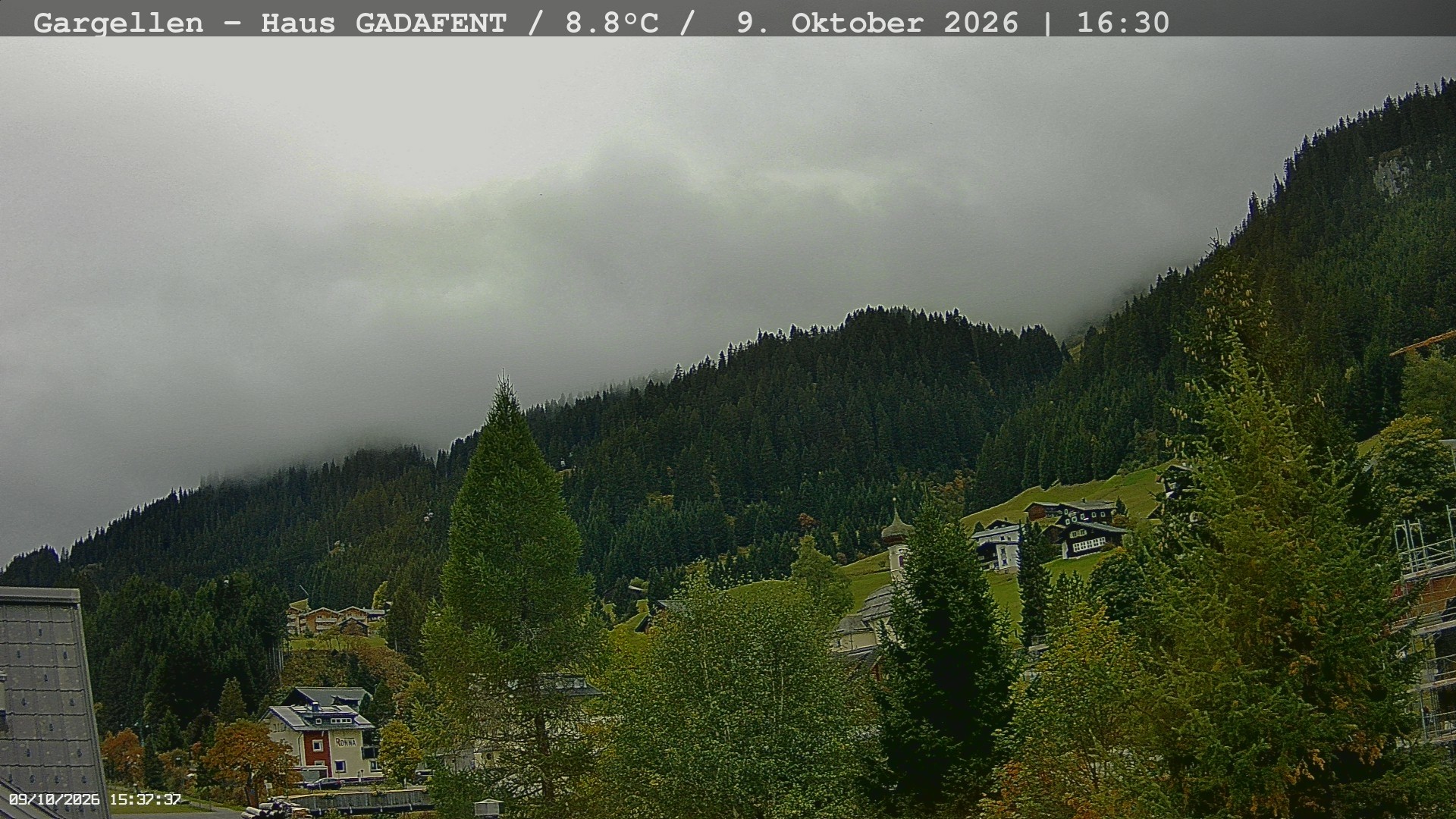 Archiv Foto Webcam Gargellen - Schafberg