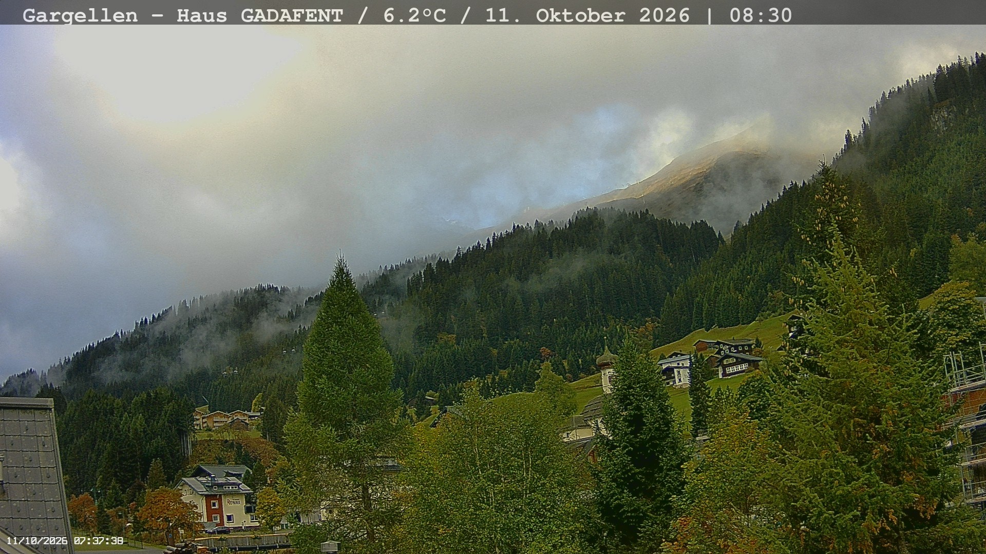 Archiv Foto Webcam Gargellen - Schafberg