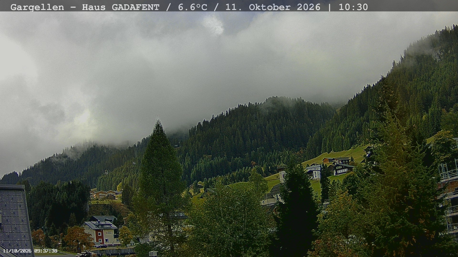 Archiv Foto Webcam Gargellen - Schafberg