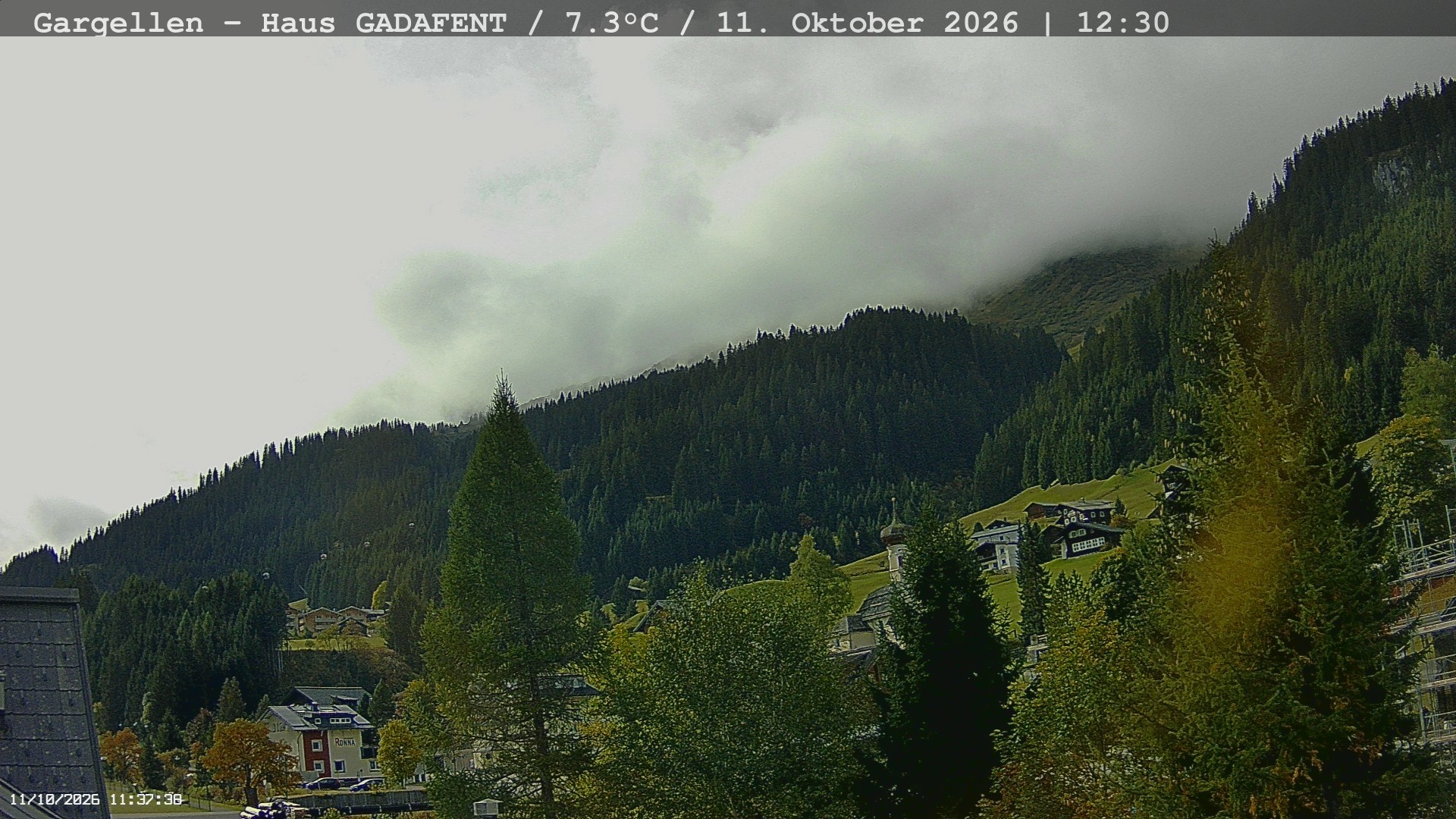 Archiv Foto Webcam Gargellen - Schafberg
