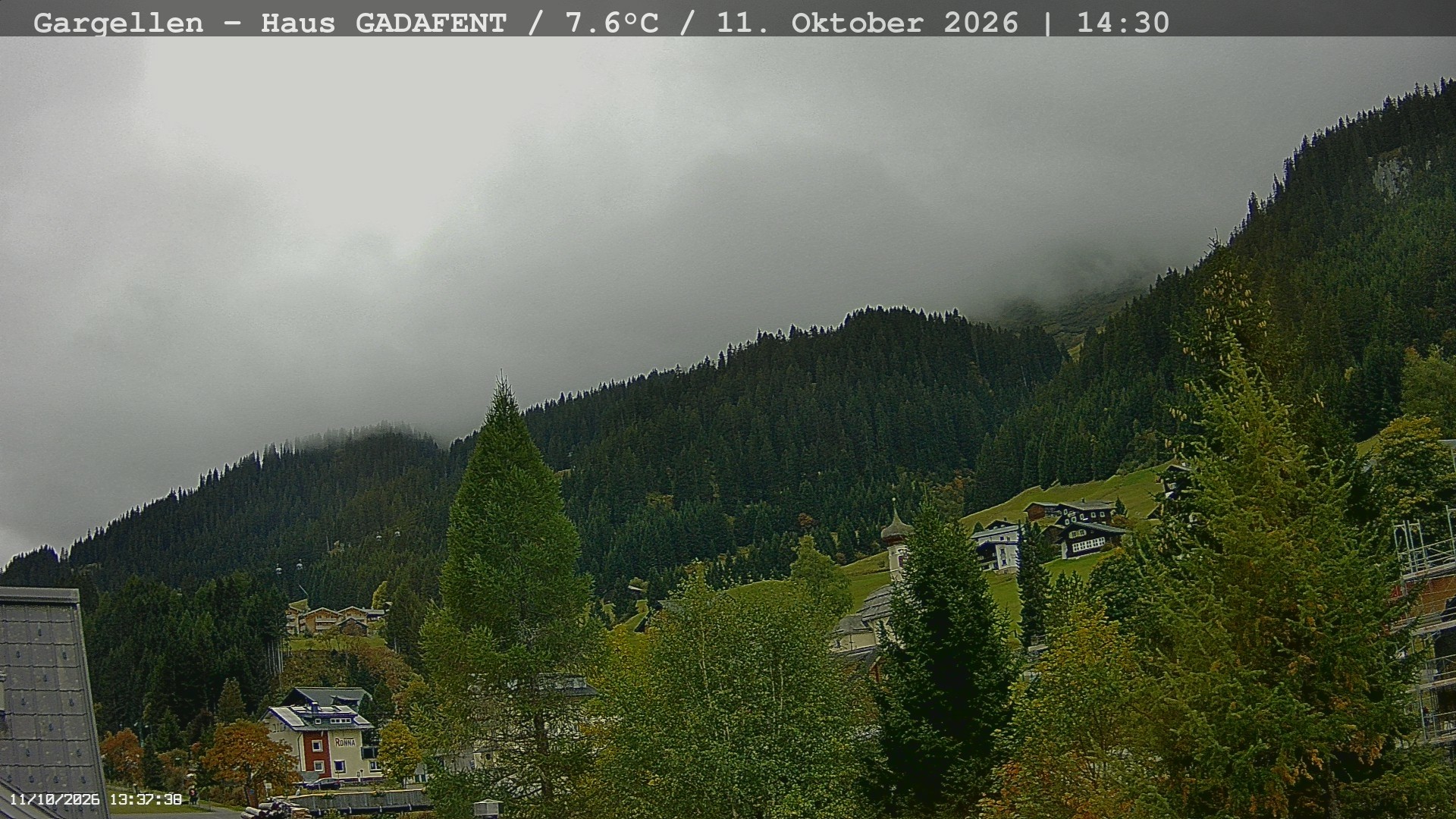 Archiv Foto Webcam Gargellen - Schafberg