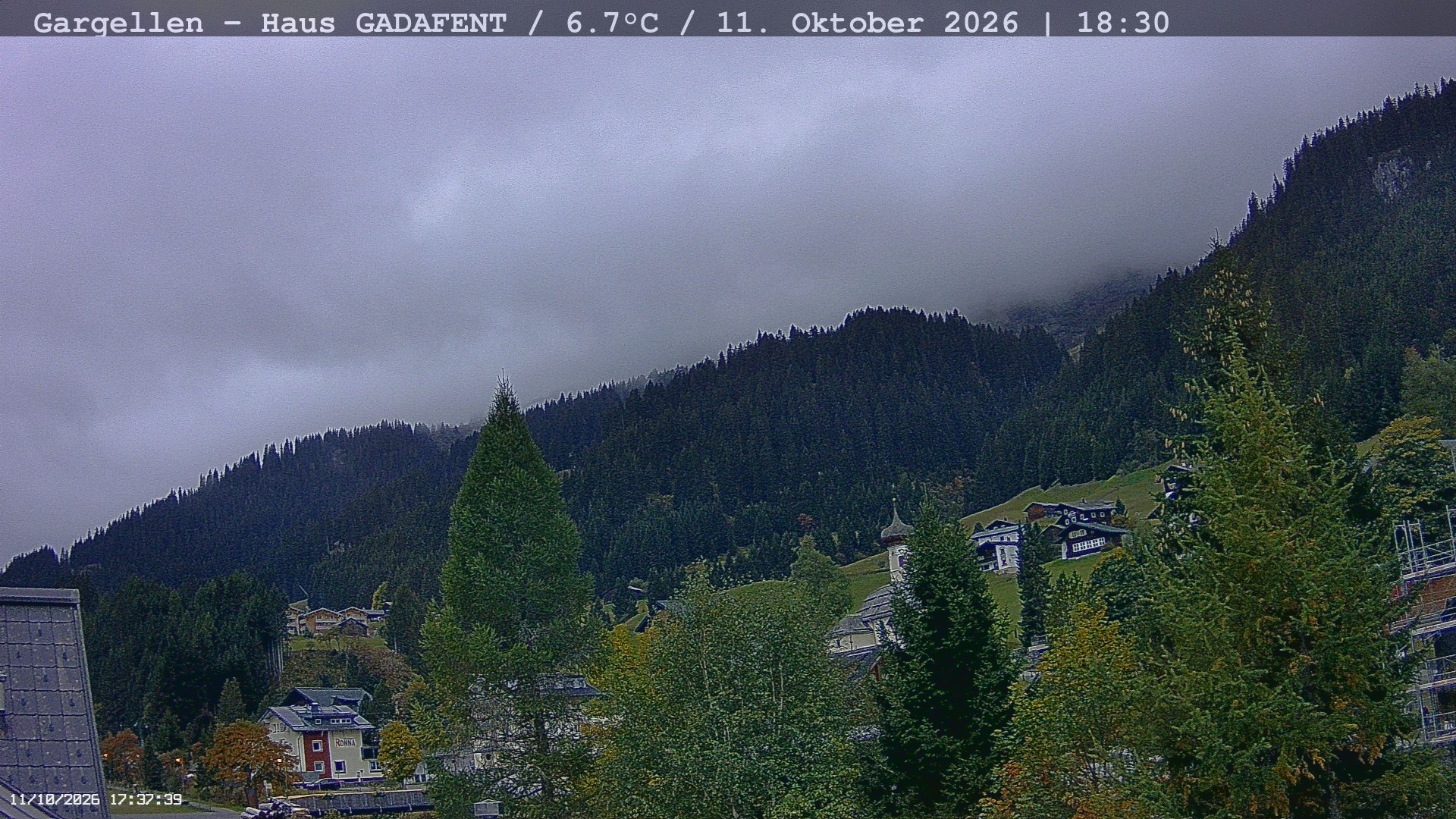 Archiv Foto Webcam Gargellen - Schafberg