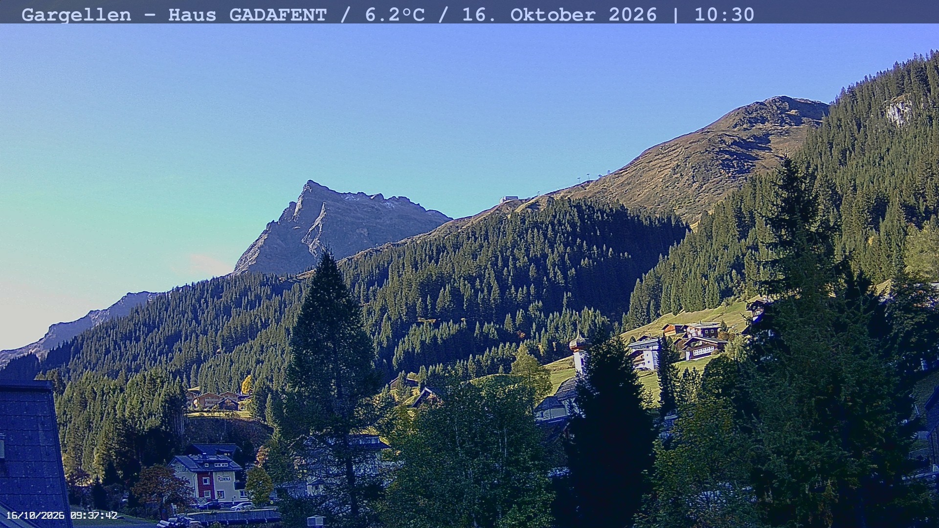 Archived image Webcam Schafberg Gargellen
