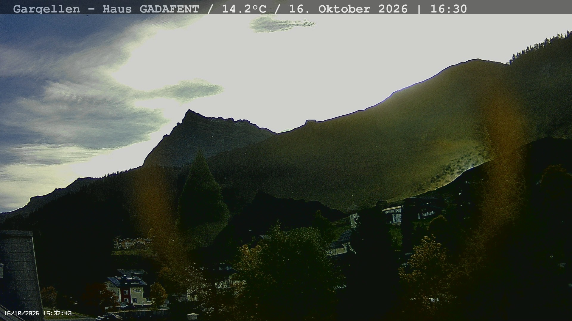 Archived image Webcam Schafberg Gargellen