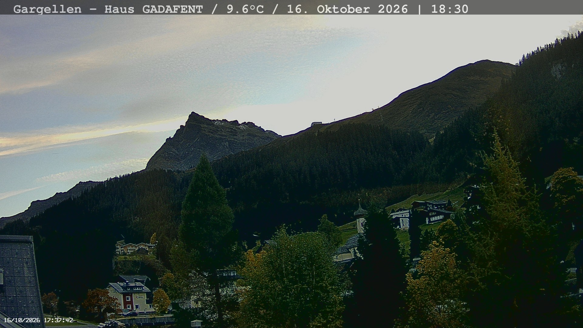 Archived image Webcam Schafberg Gargellen
