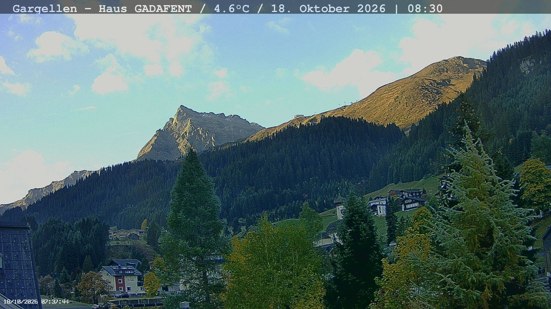 Archiv Foto Webcam Gargellen - Schafberg