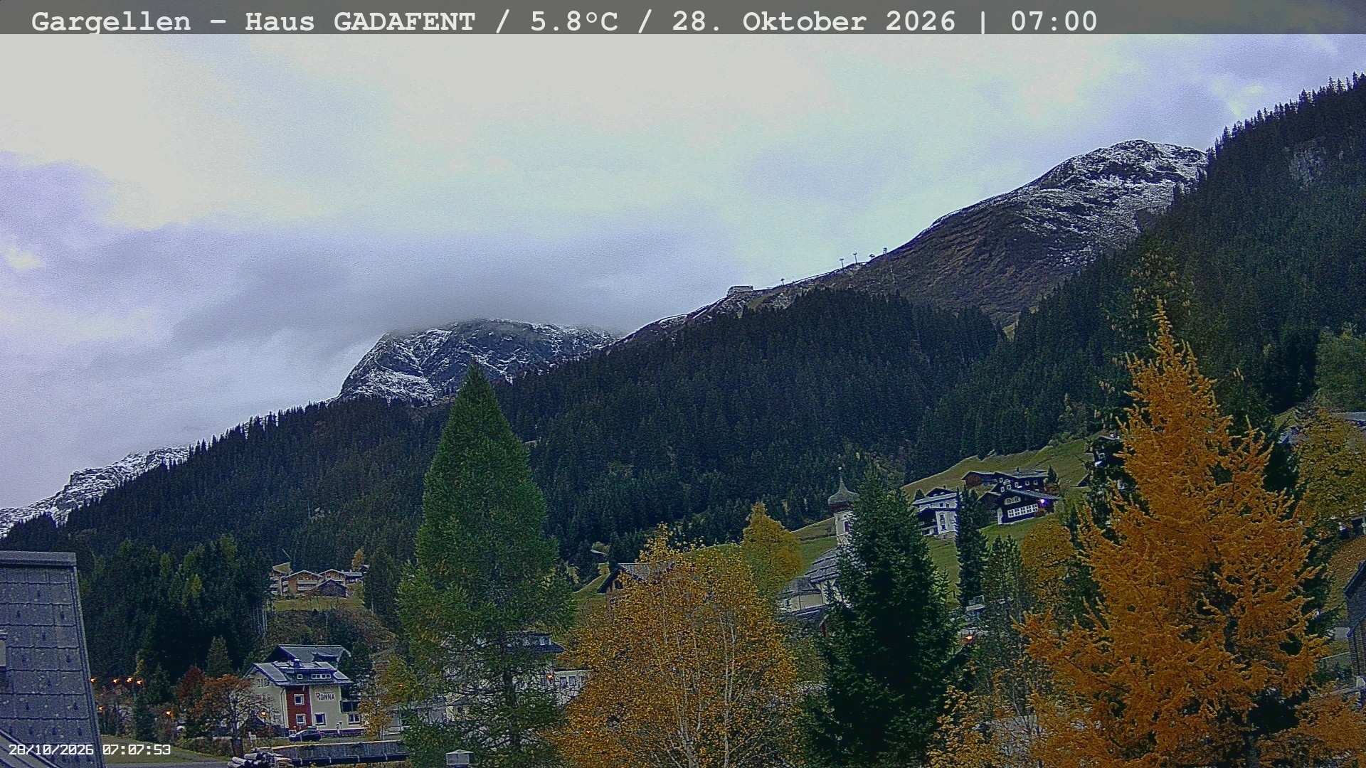 Archived image Webcam Schafberg Gargellen